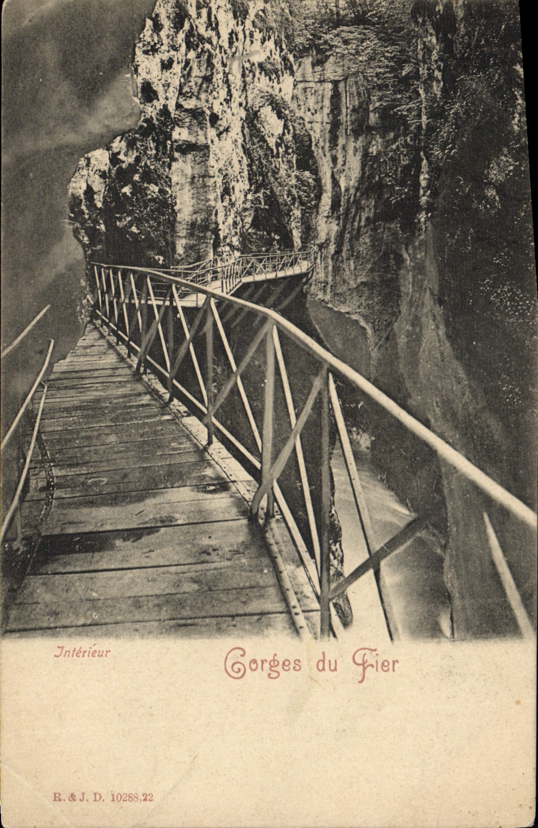 CPA Gorges Du Fier Interieur