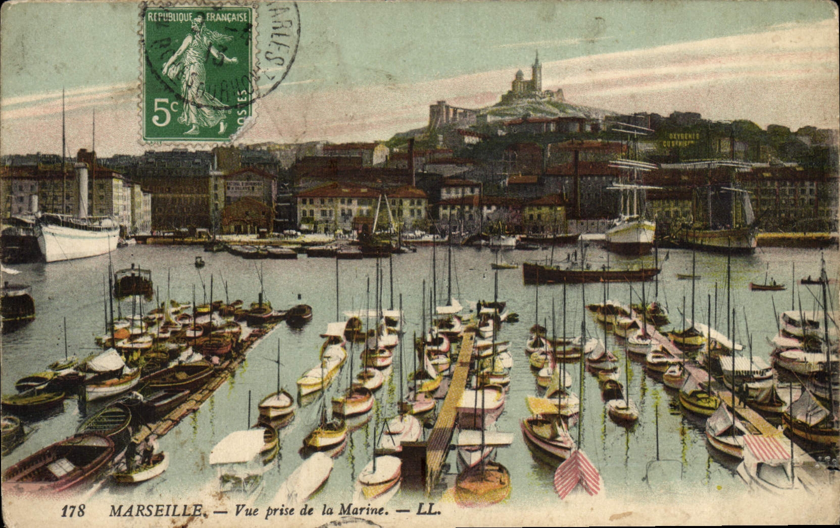 CPA Marseille Vue Prise De La Marine Bateaux