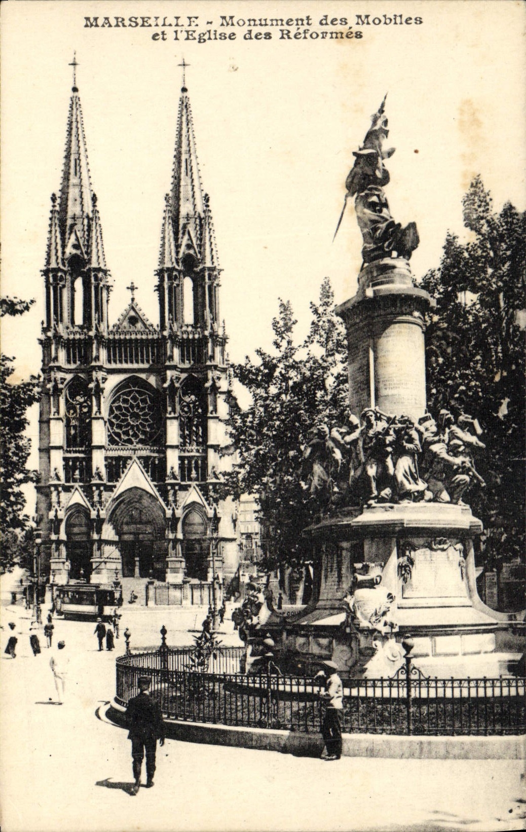 CPA Marseille Monument Des Mobiles