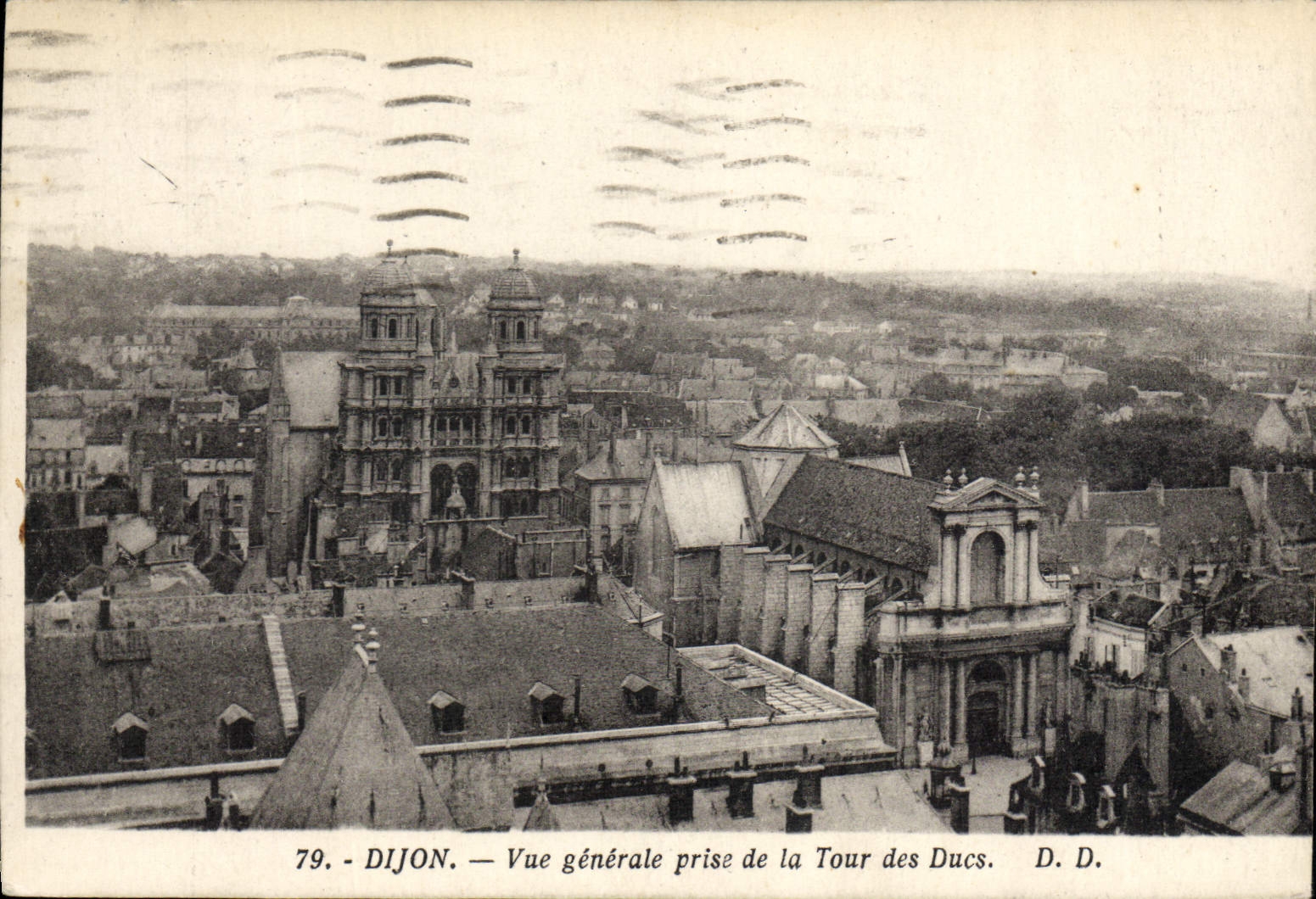 CPA Dijon Vue Generale Prise De La Tour Des Ducs