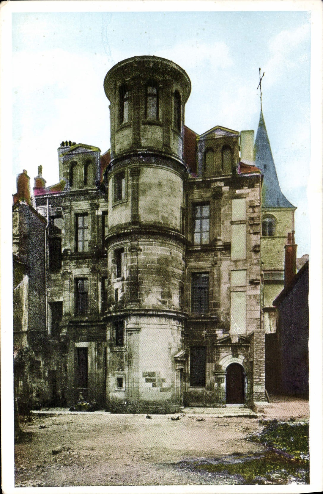 VINTAGE POSTCARD Chatillon On the Seine House Philandrier Turn Renaissance