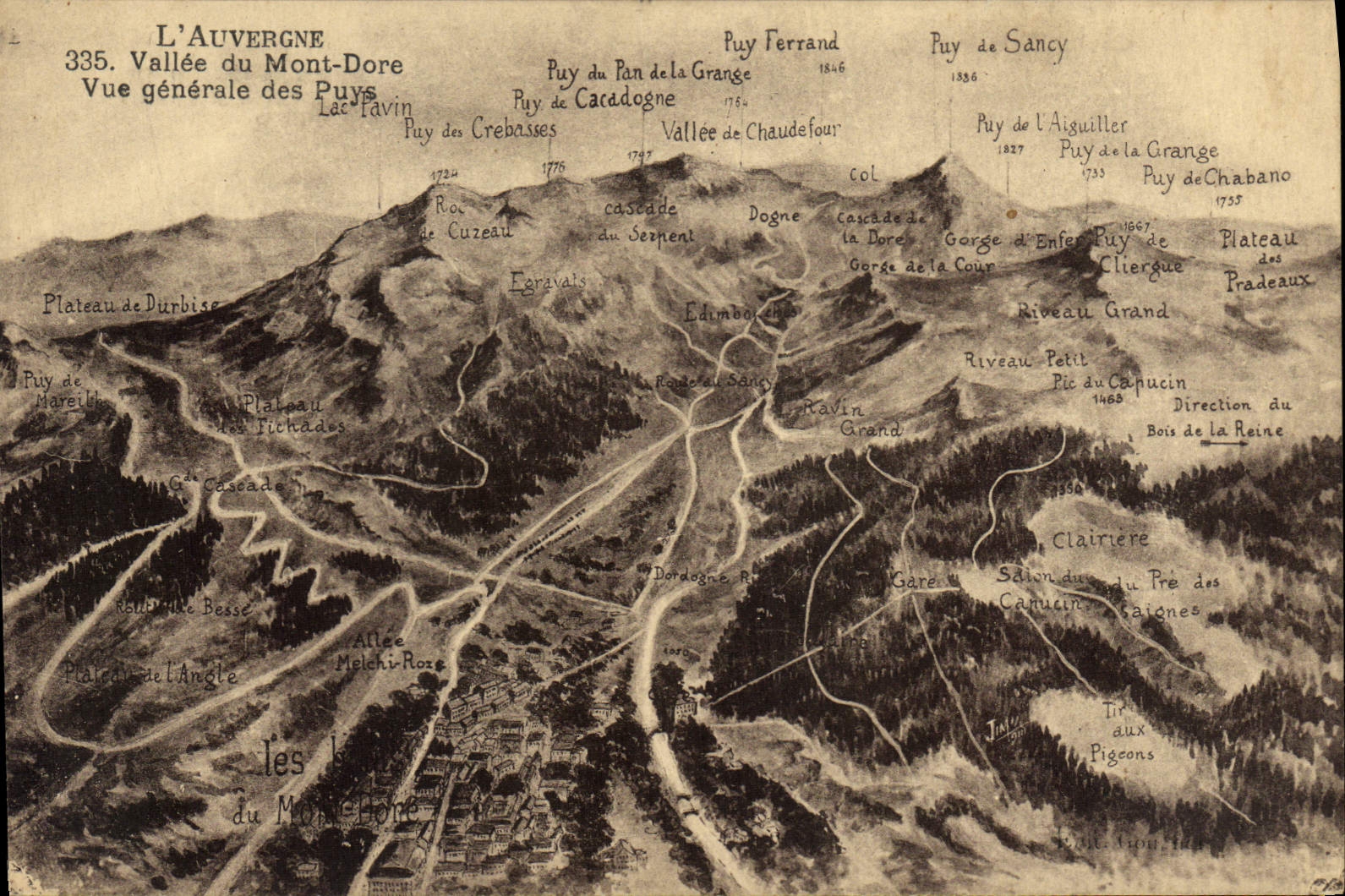 CPA L'Auvergne Vallee Du Mont Dore