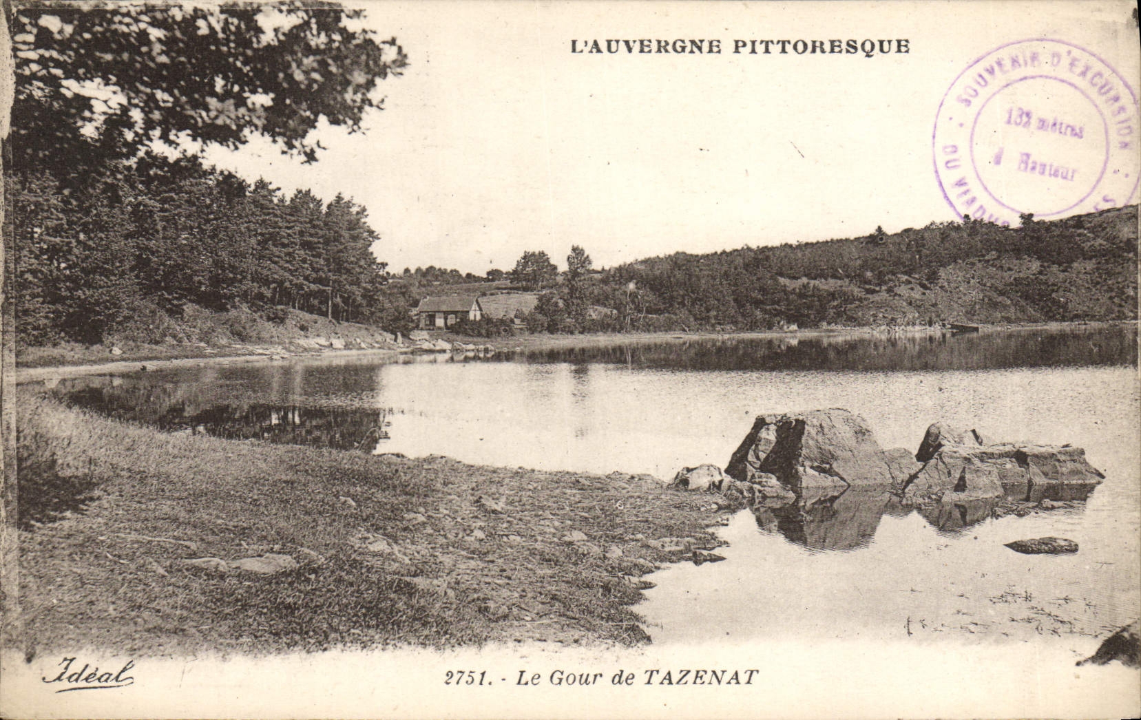 VINTAGE POSTCARD Gour De Tazenat
