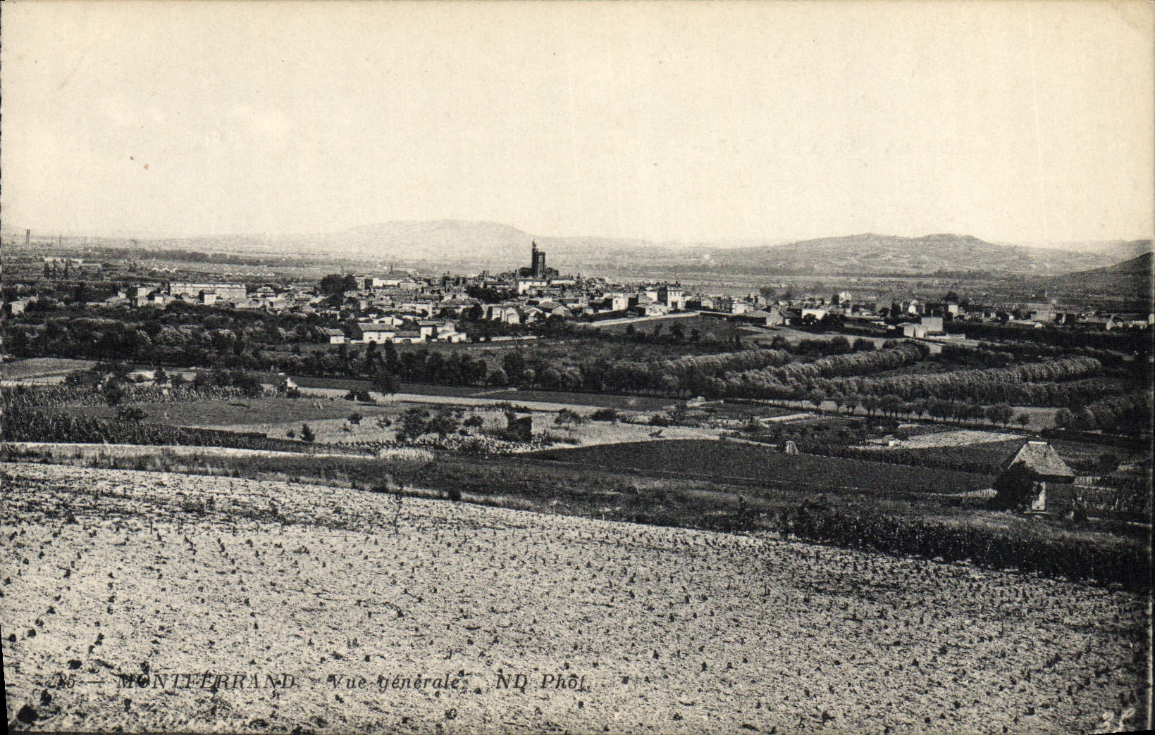 VINTAGE POSTCARD Montferrand View