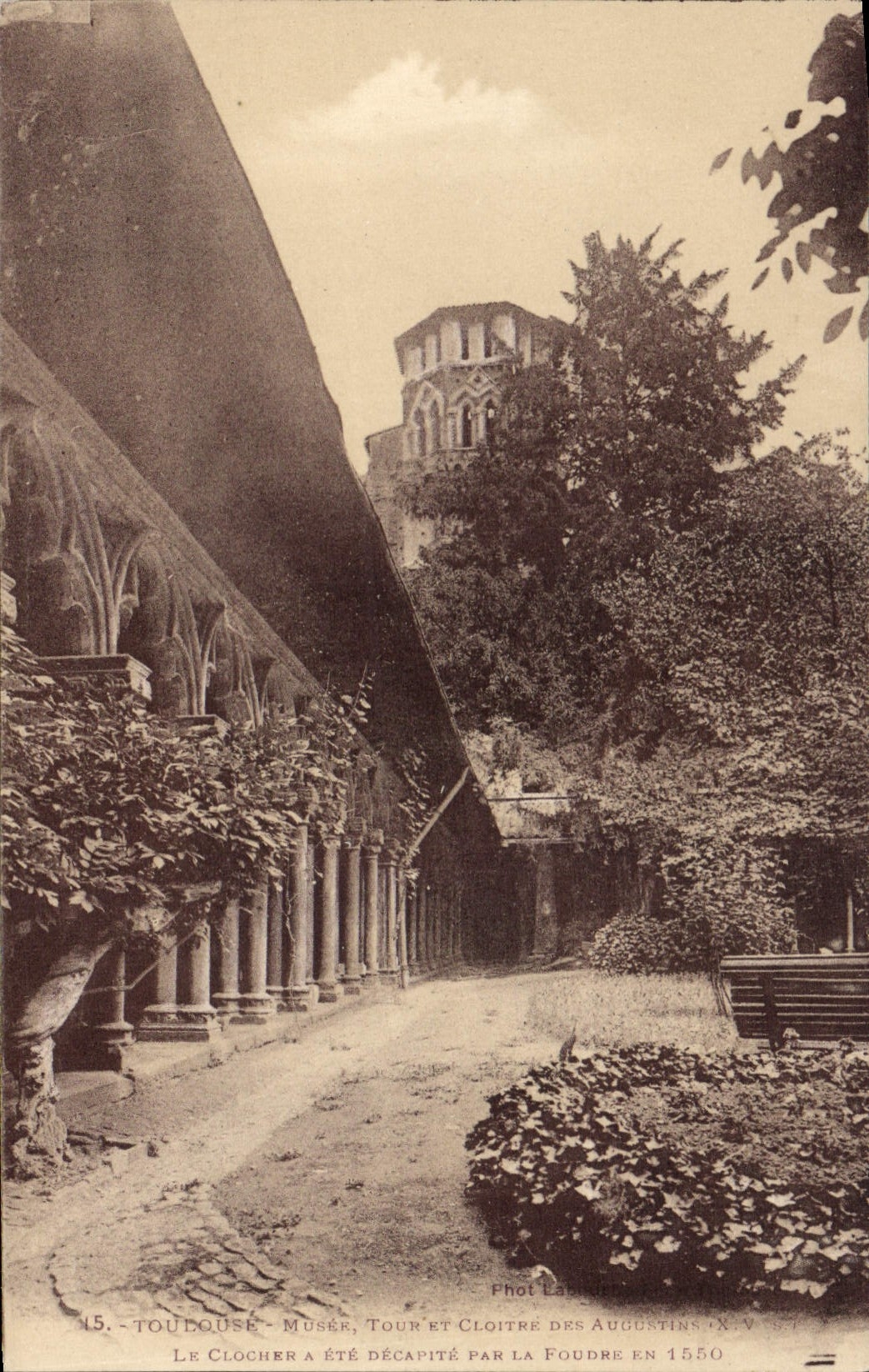 VINTAGE POSTCARD Toulouse Turn And Cloister Of Augustins