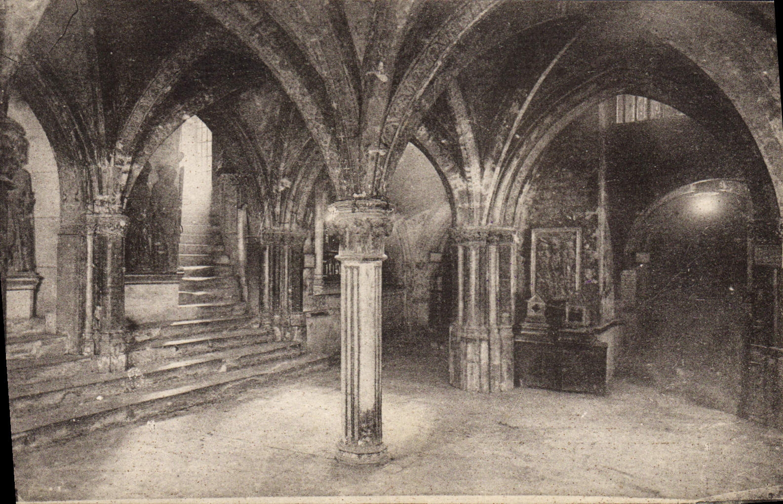 CPA carte d'entree Toulouse Basilique St Sernin Crypte des Corps Saints 