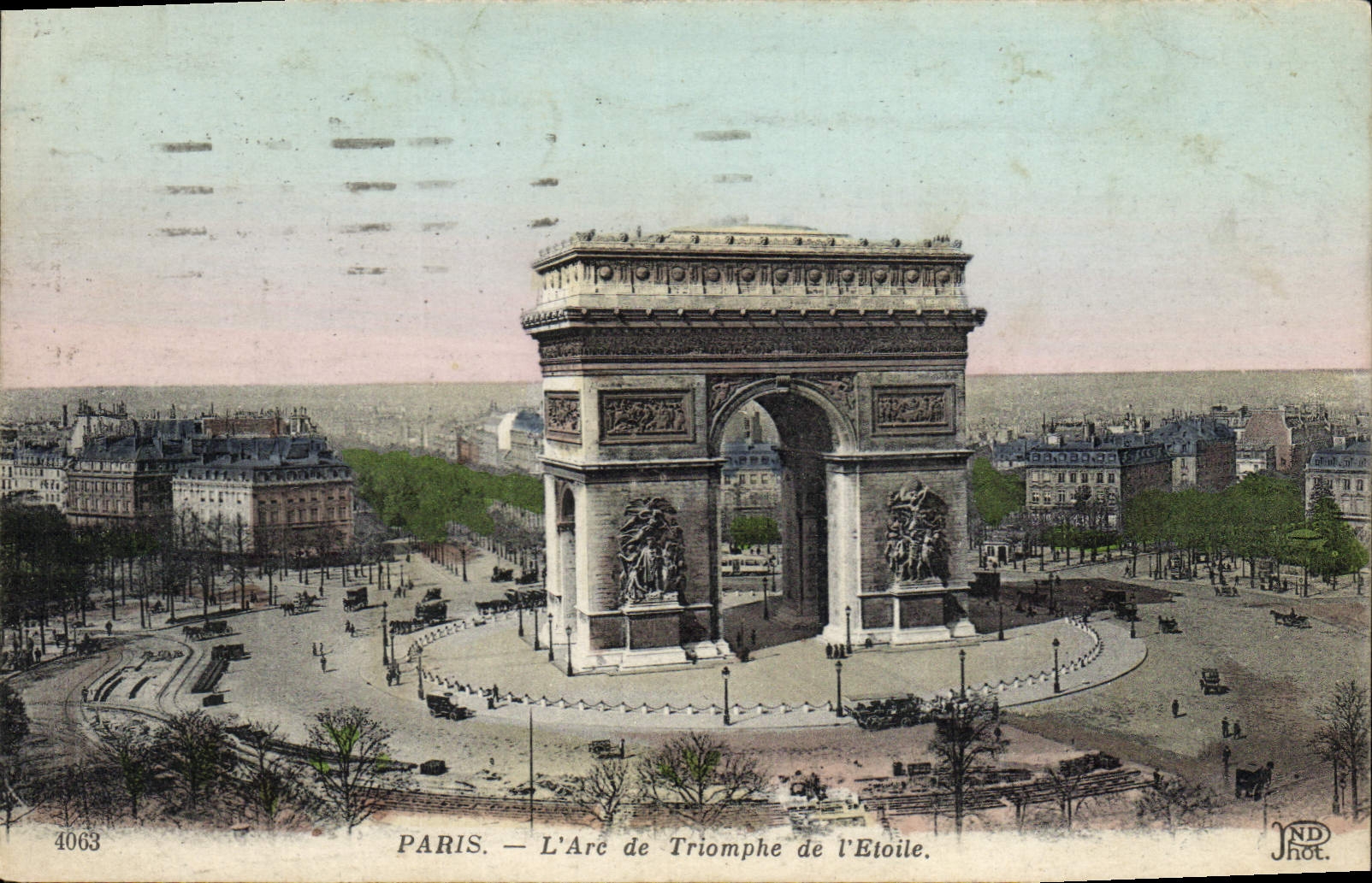 CPA Paris l'Arc De Triomphe De I'Etoile