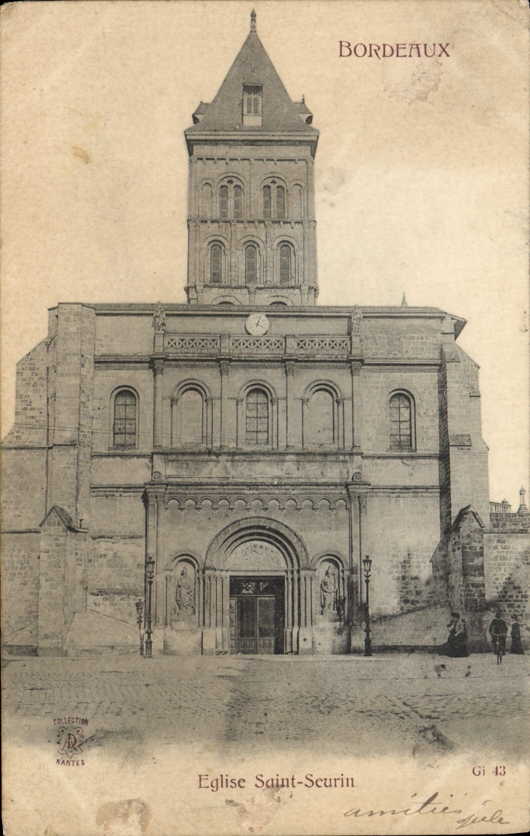 CPA Bordeaux Eglise Saint Seurin