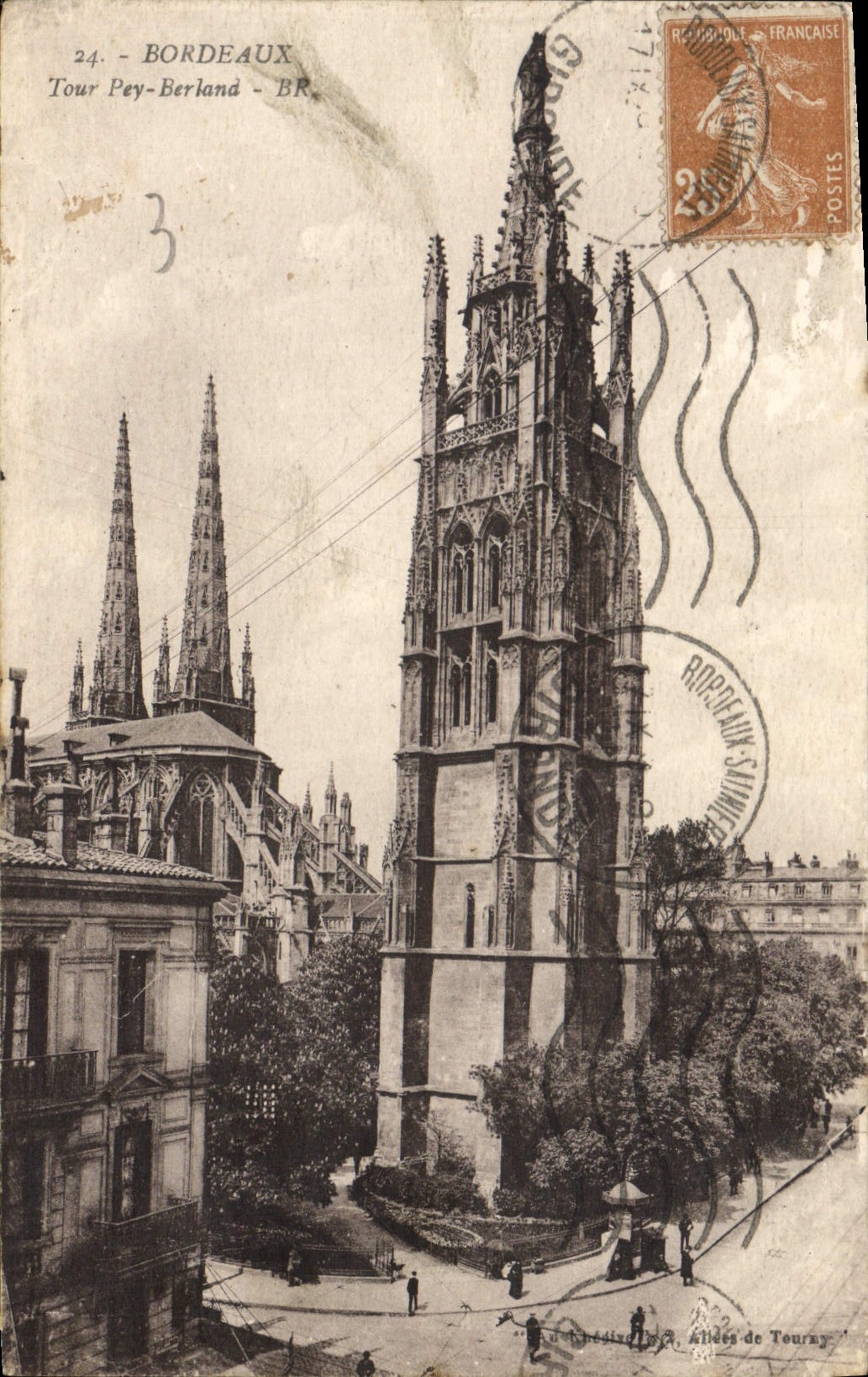 CPA Bordeaux Tour Pey Berland