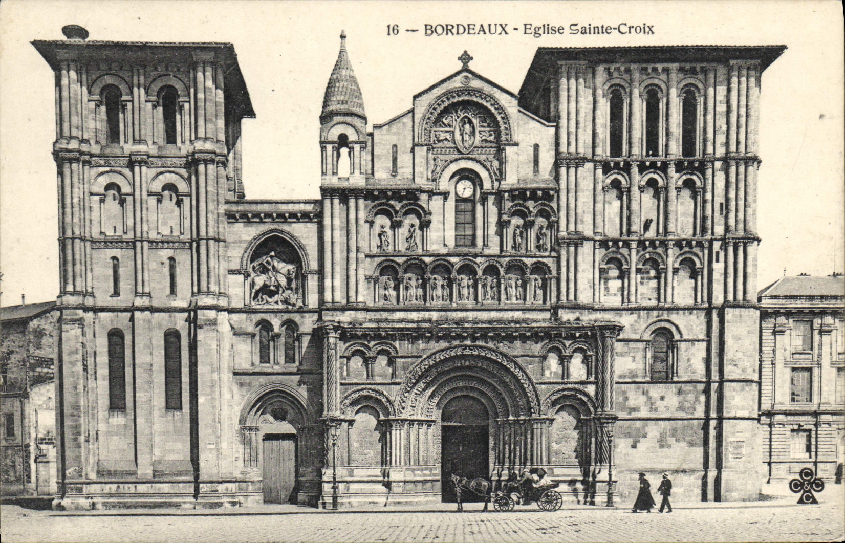 CPA Bourdeaux Eglise Sainte Croix