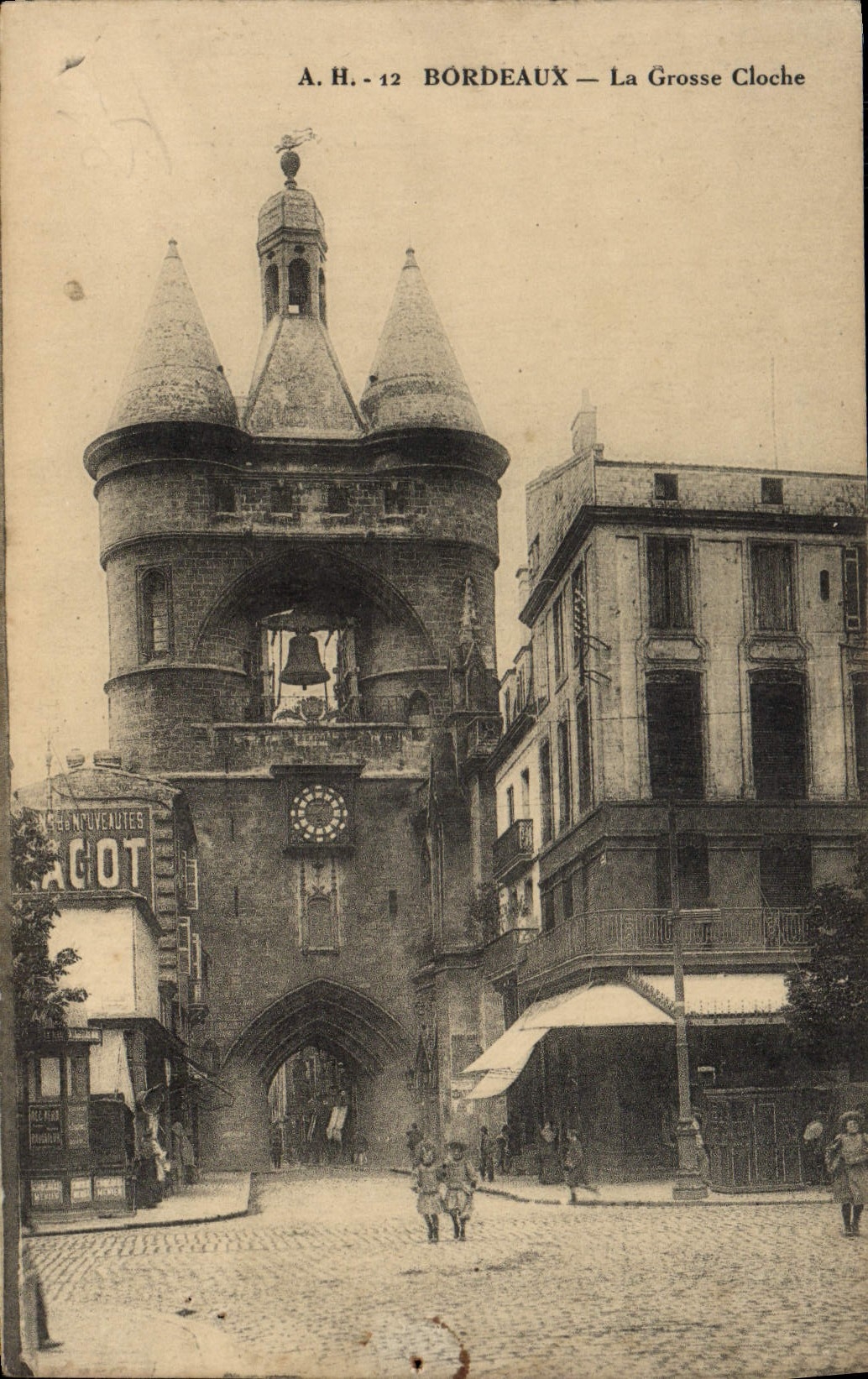 POSTAL Bourdeaux de la VENDIMIA la Bell grande