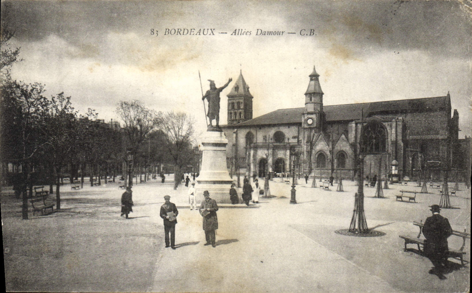 POSTAL Damour ido Bourdeaux de la VENDIMIA