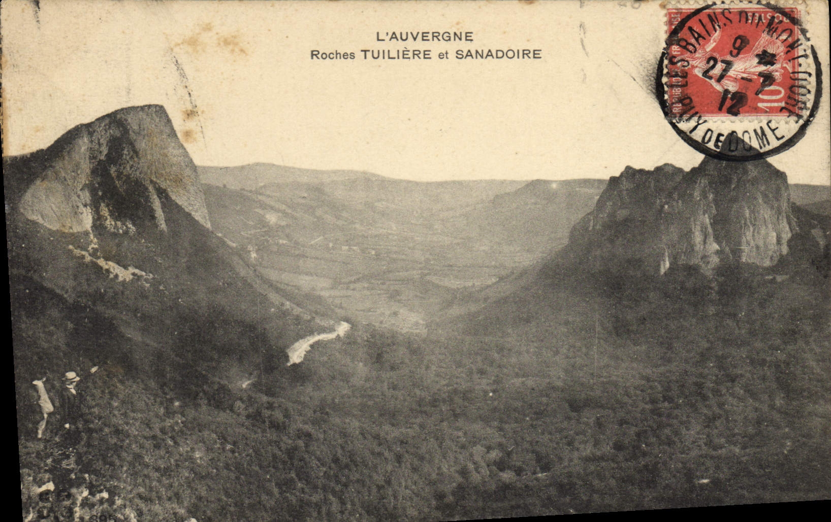 CPA L'Auvergne Roches Tuiliere Et Sanadoire
