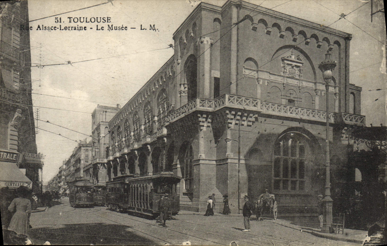 CPA Toulouse Rue Alsace Lerraine Le Musee Tramway