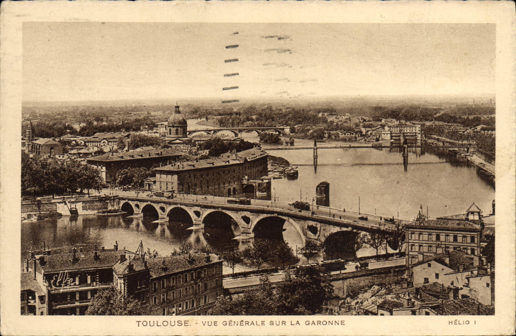 CPA Toulouse Vue Generale Sur La Garonne