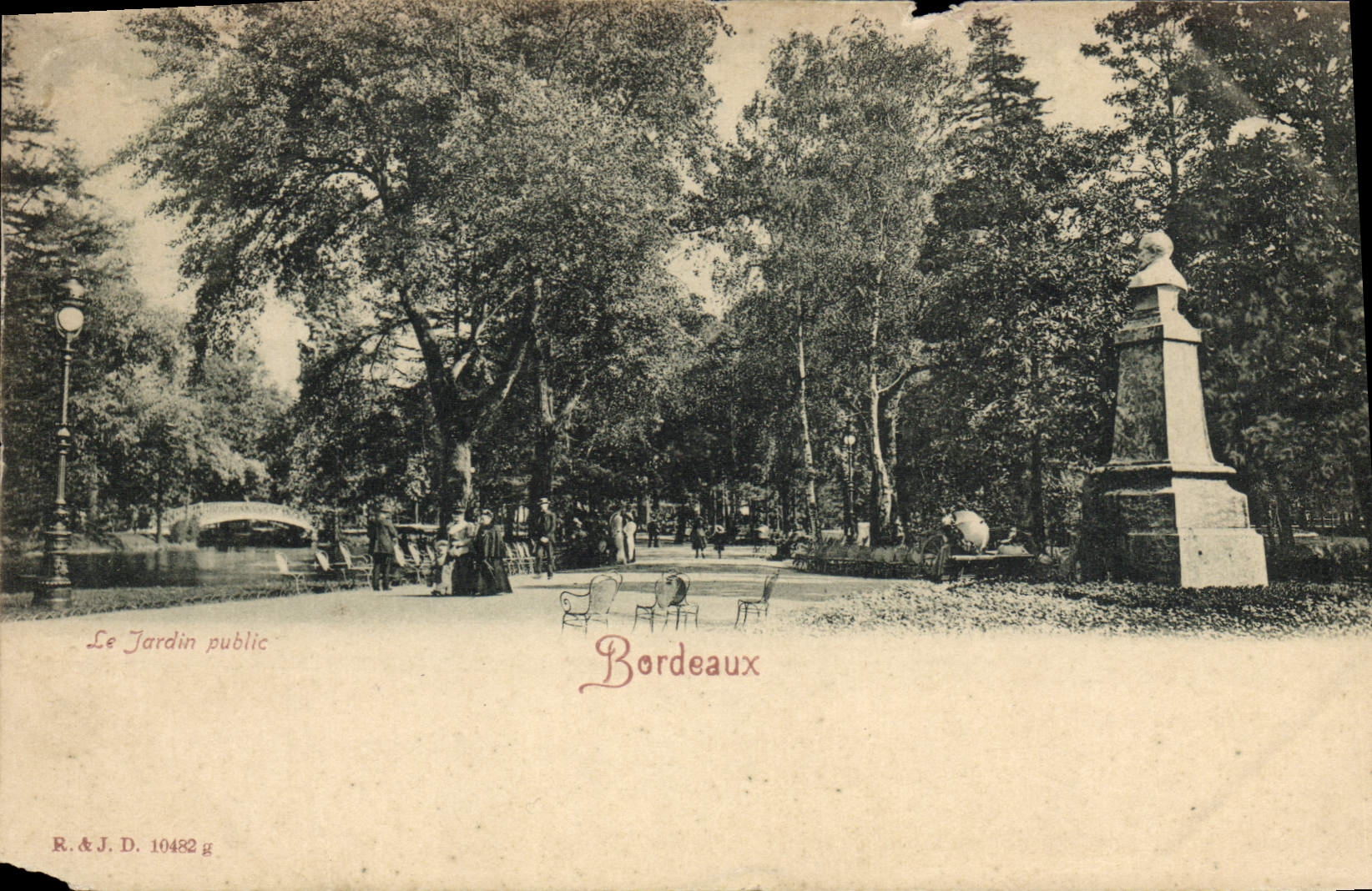 CPA Bordeaux Le Jardin public 