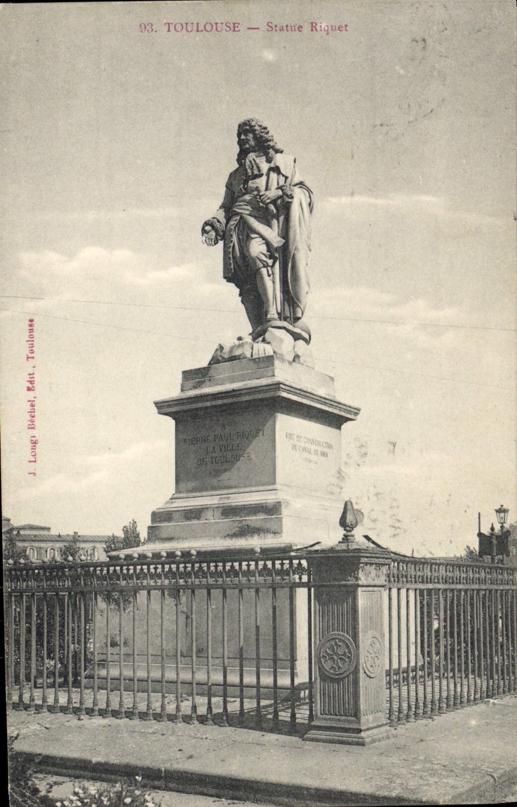 VINTAGE POSTCARD Toulouse Rules Riquet