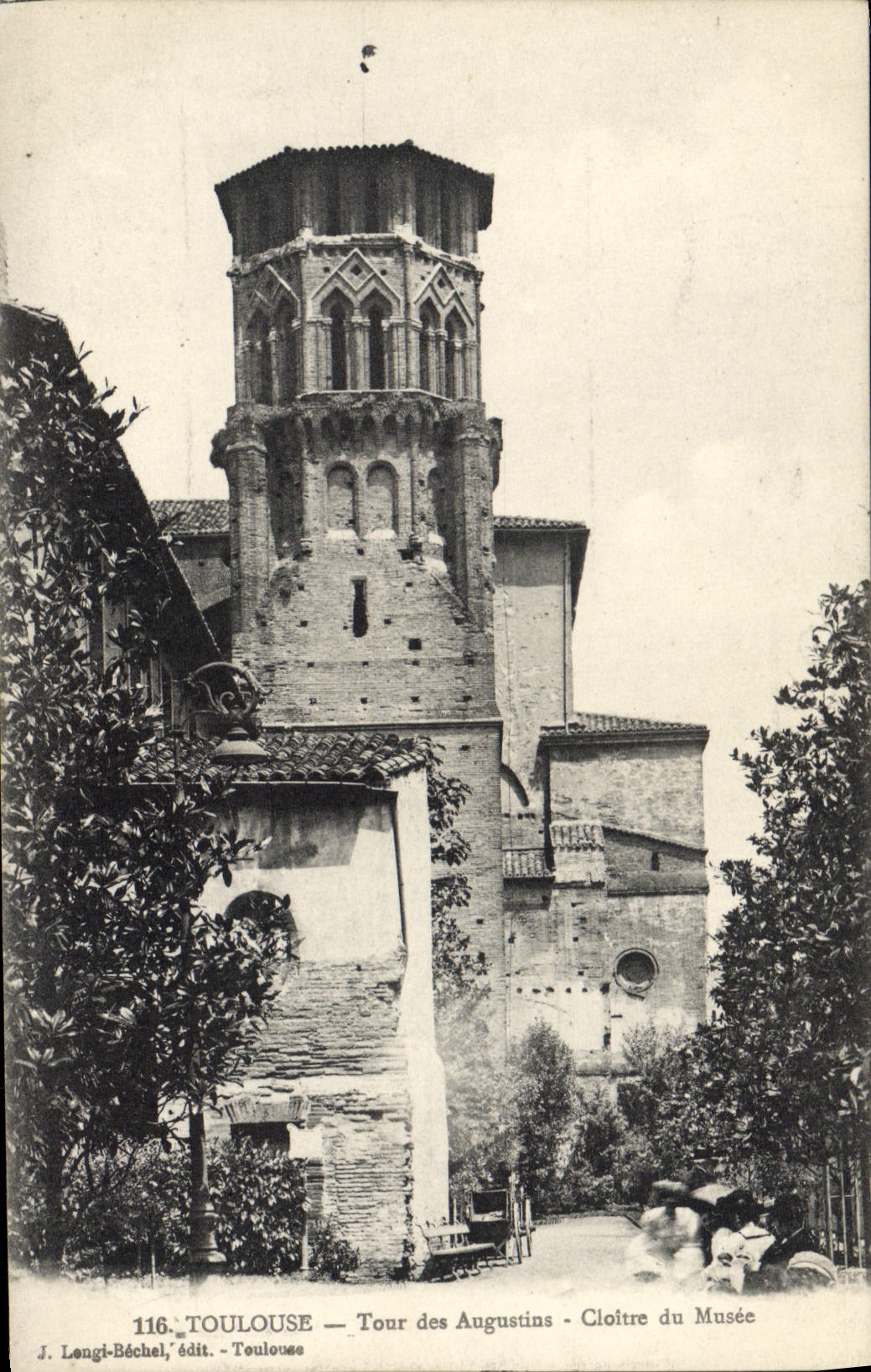 VINTAGE POSTCARD Toulouse Turn Of Augustins Cloister Of the Museum
