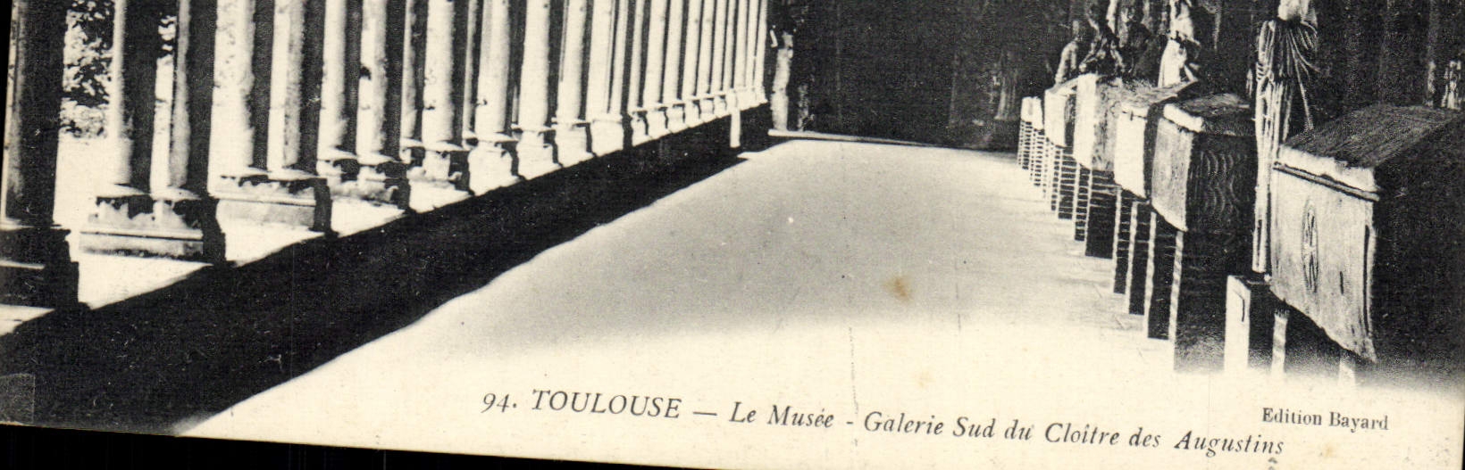 VINTAGE POSTCARD Toulouse the Museum Southern Gallery Of the Cloister Of Augustins