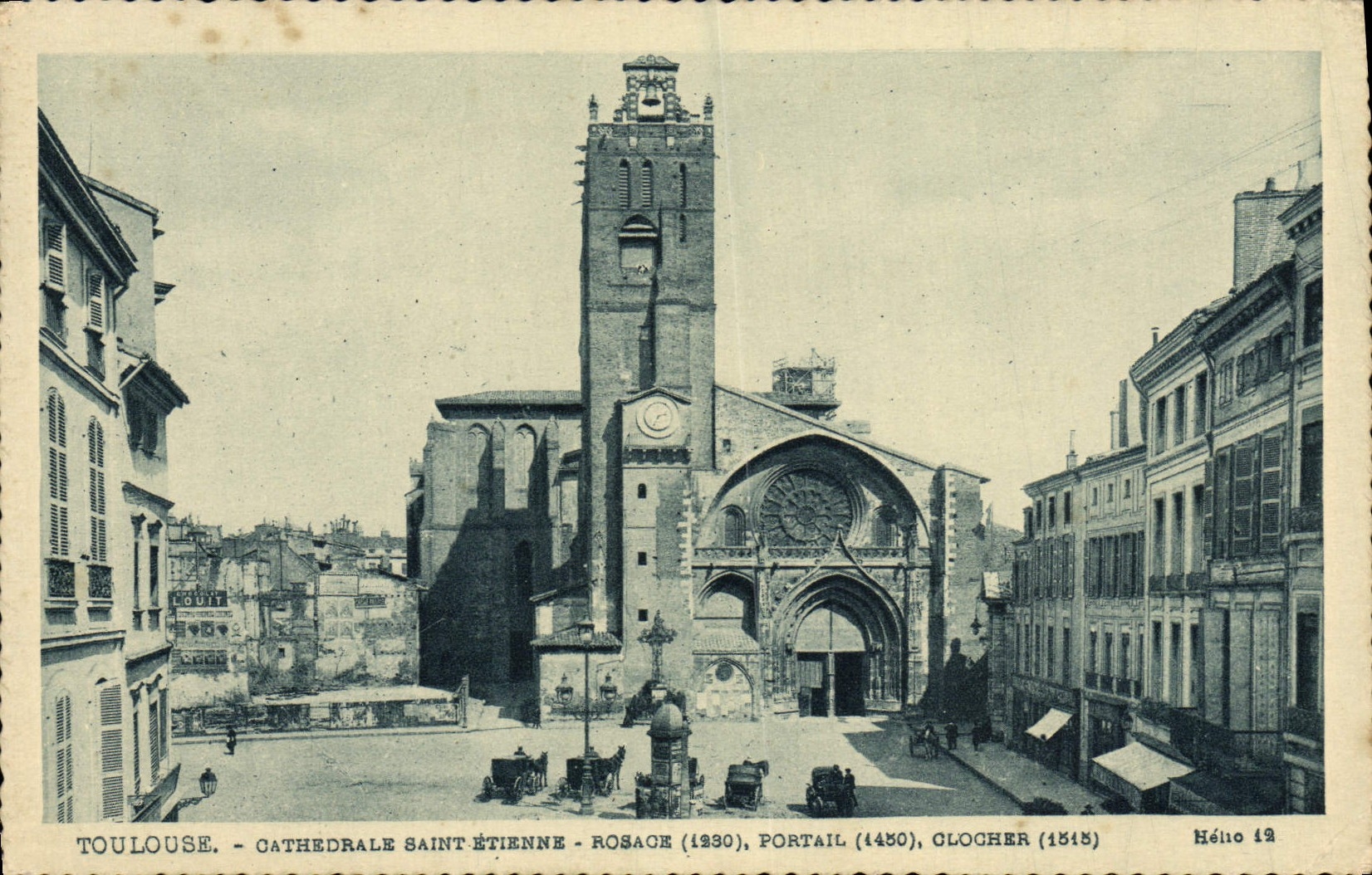 CPA Toulouse Cathedrale Saint Etienne Portail clocher