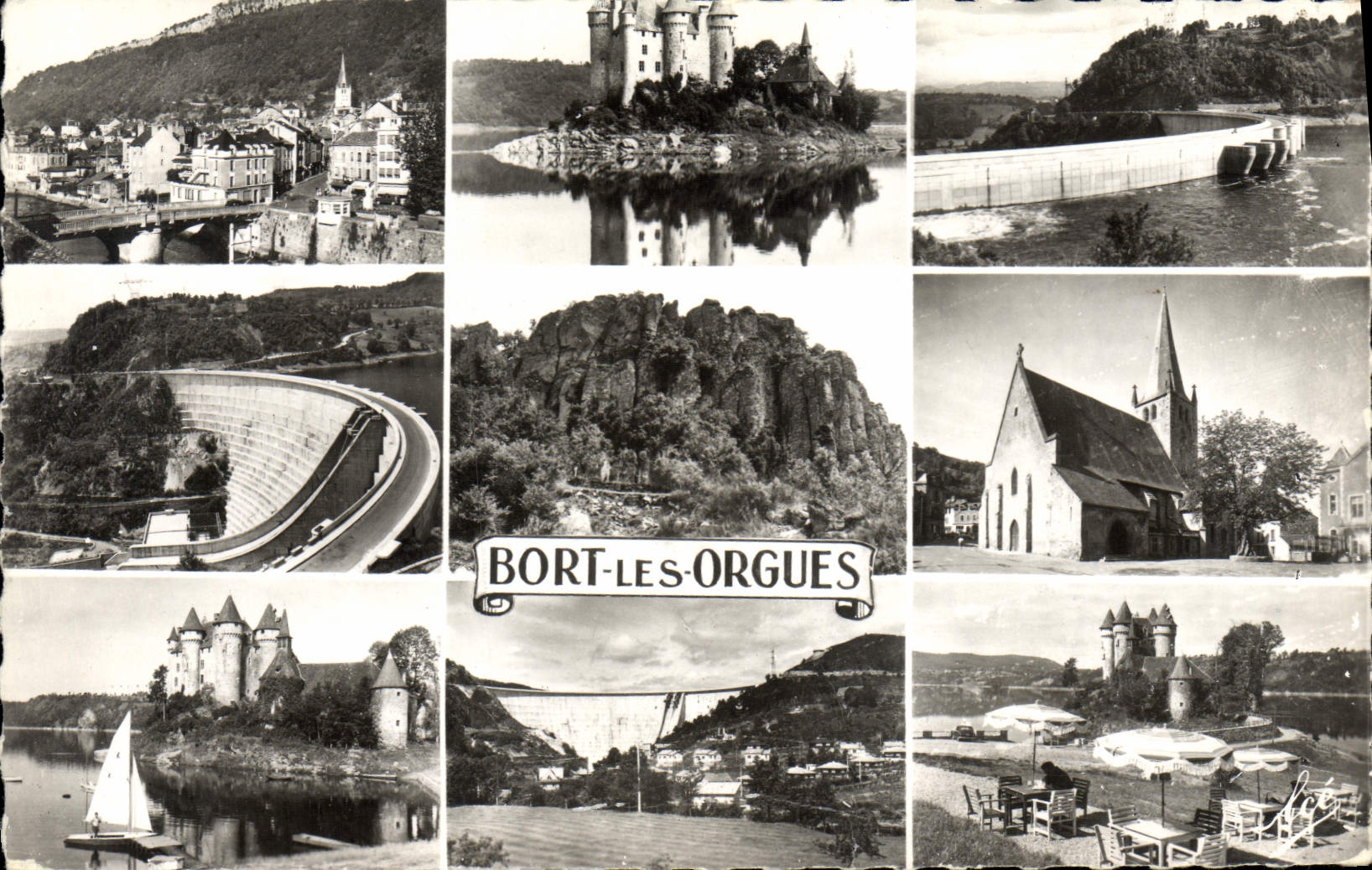 CPM Bort Les Orgues Vue generale Chateau de Val