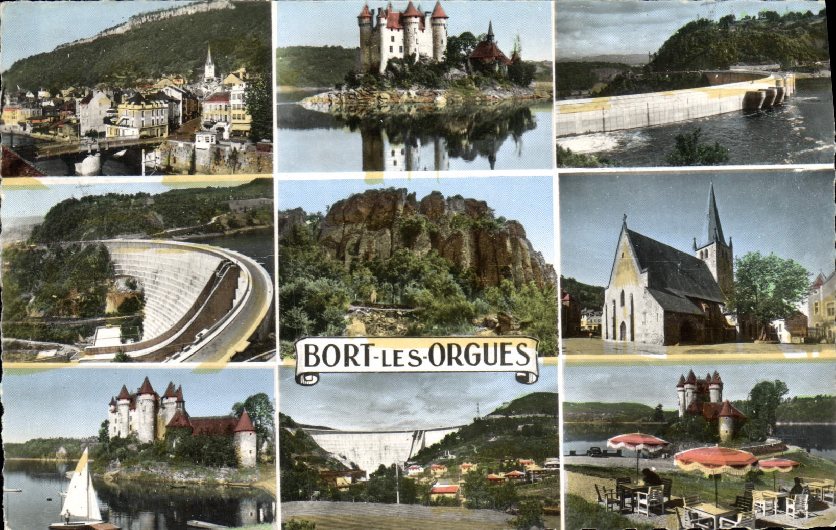 CPM Bort Les Orgues Vue generale Chateau