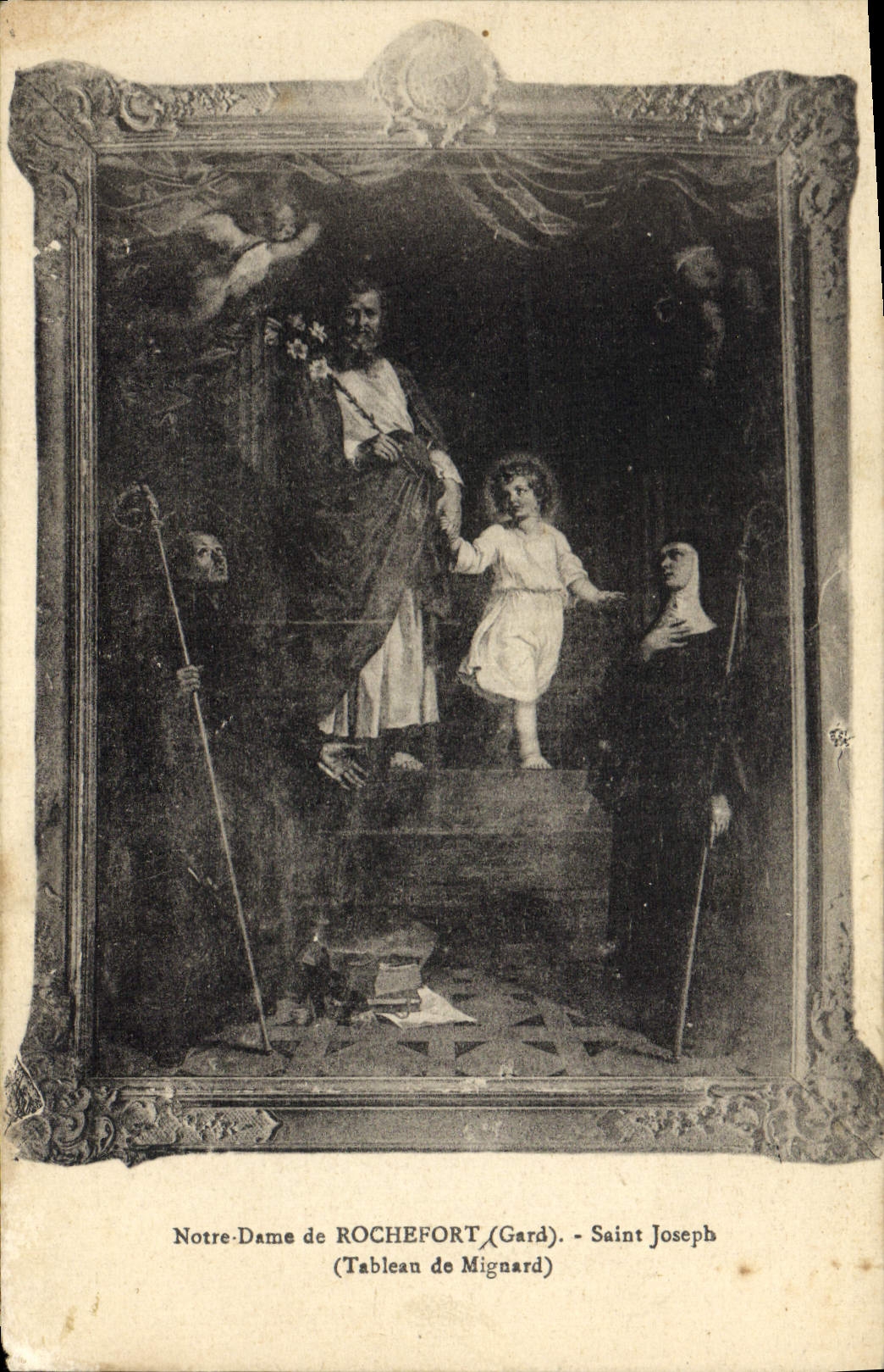 VINTAGE POSTCARD Notre Dame Of Holy Rochefort Joseph Mignard