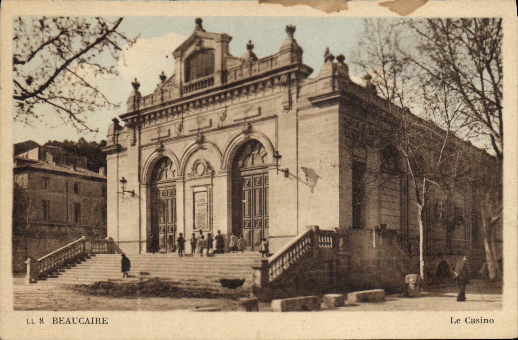 VINTAGE POSTCARD Beaucaire the Casino