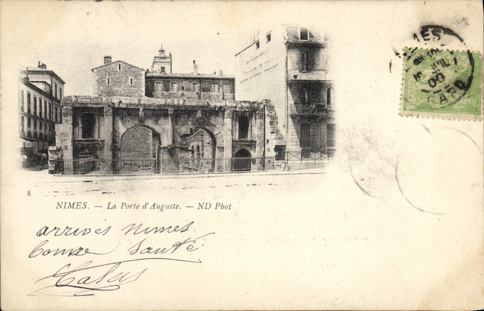 CPA Nimes La Porte D'Auguste