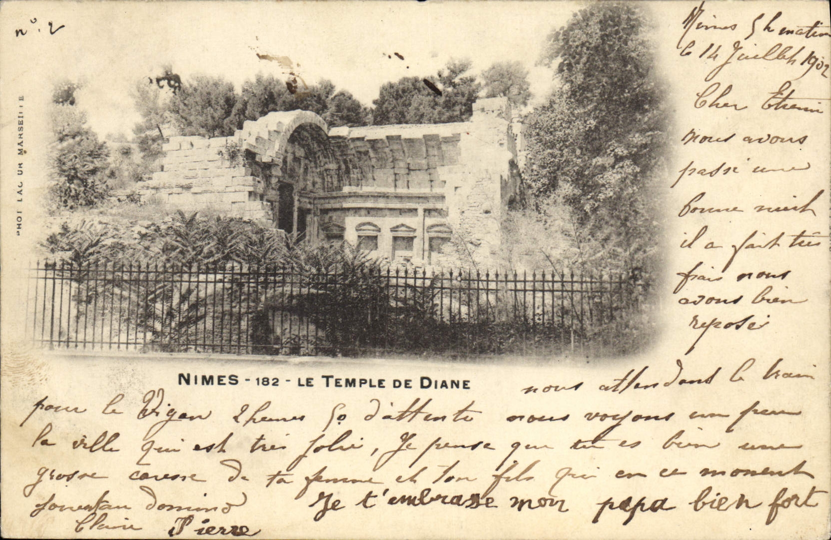 CPA Nimes Le Temple De Diane