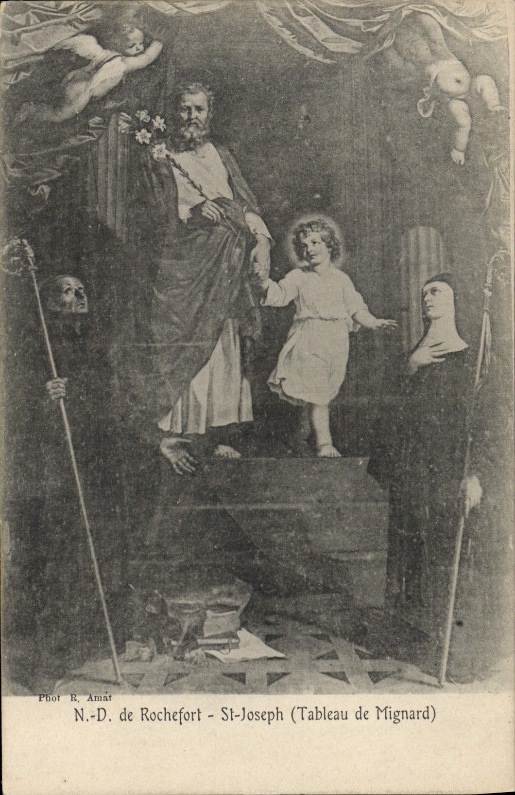 VINTAGE POSTCARD ND of Rochefort St Joseph Mignard