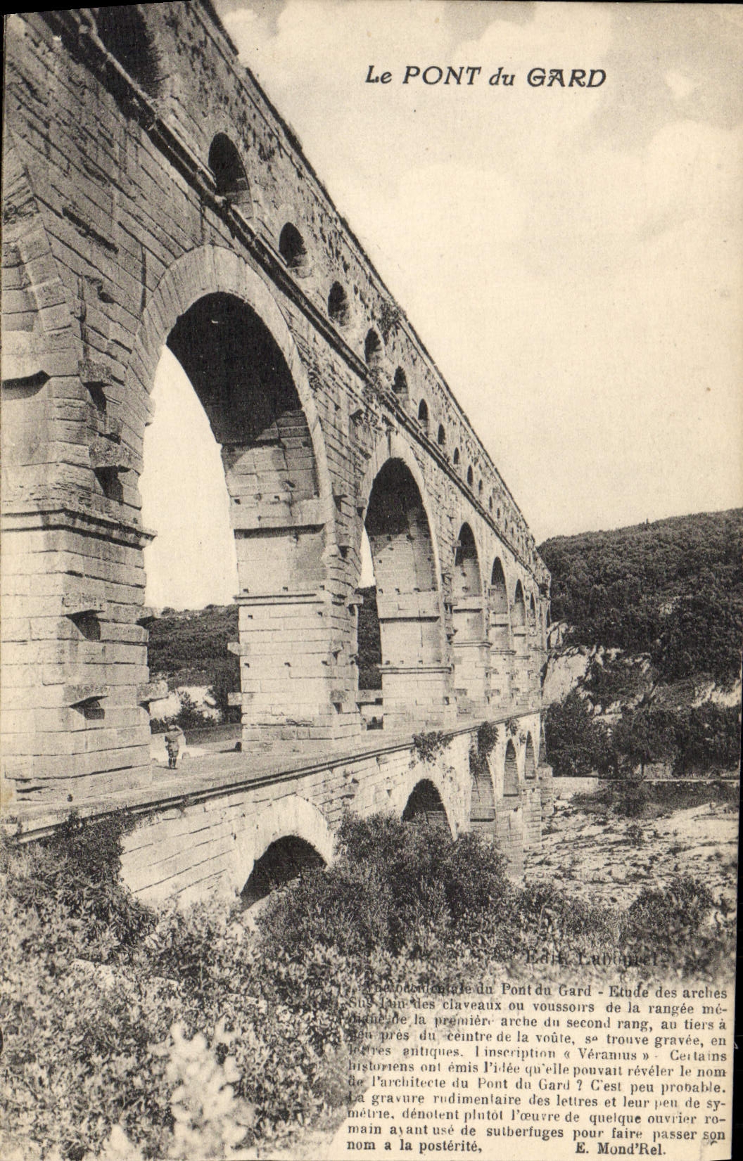 VINTAGE POSTCARD Bridge Of Gard Romain Aqueduct