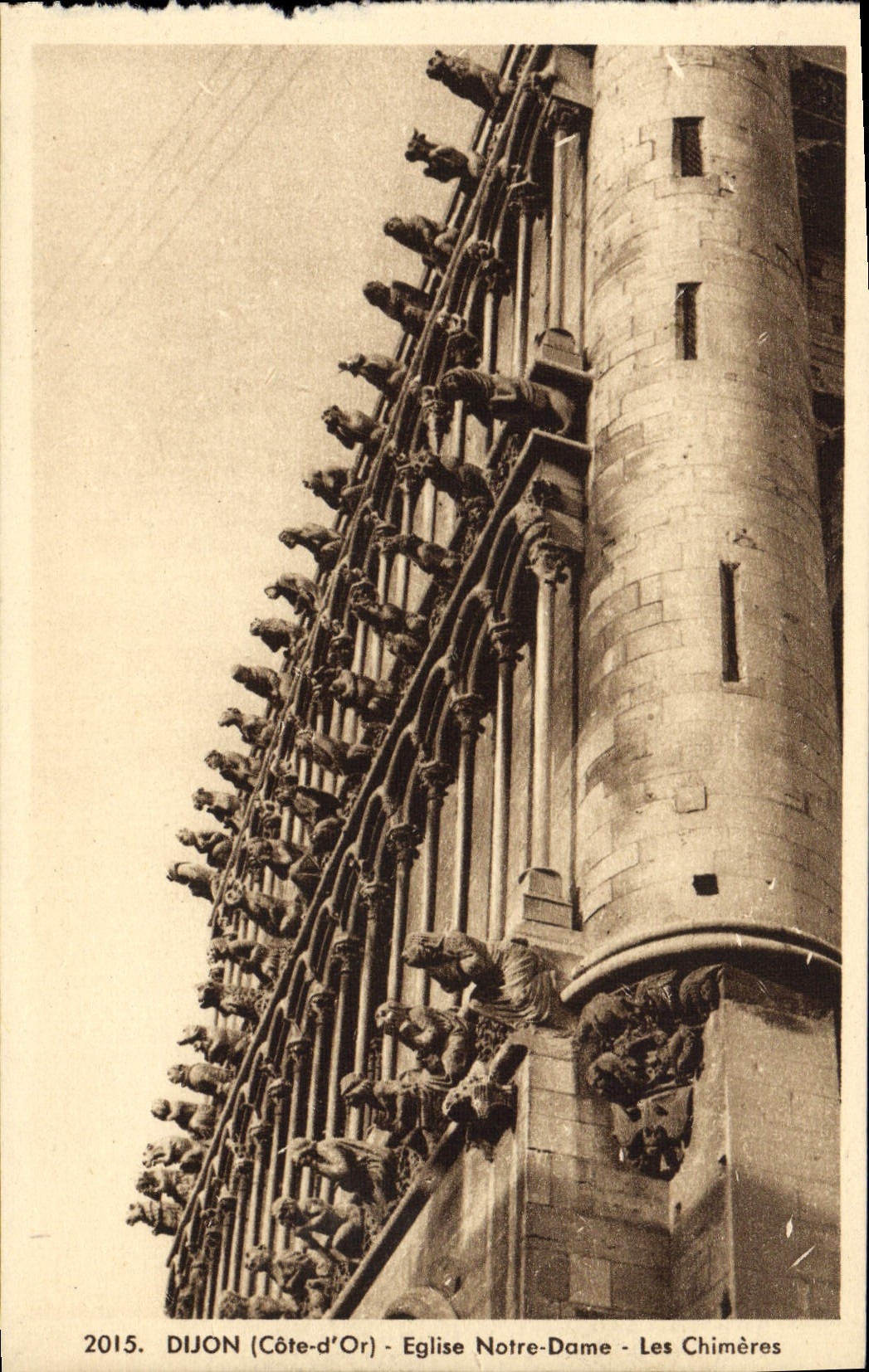 CPA Dijon Eglise Notre Dame Les Chimeres