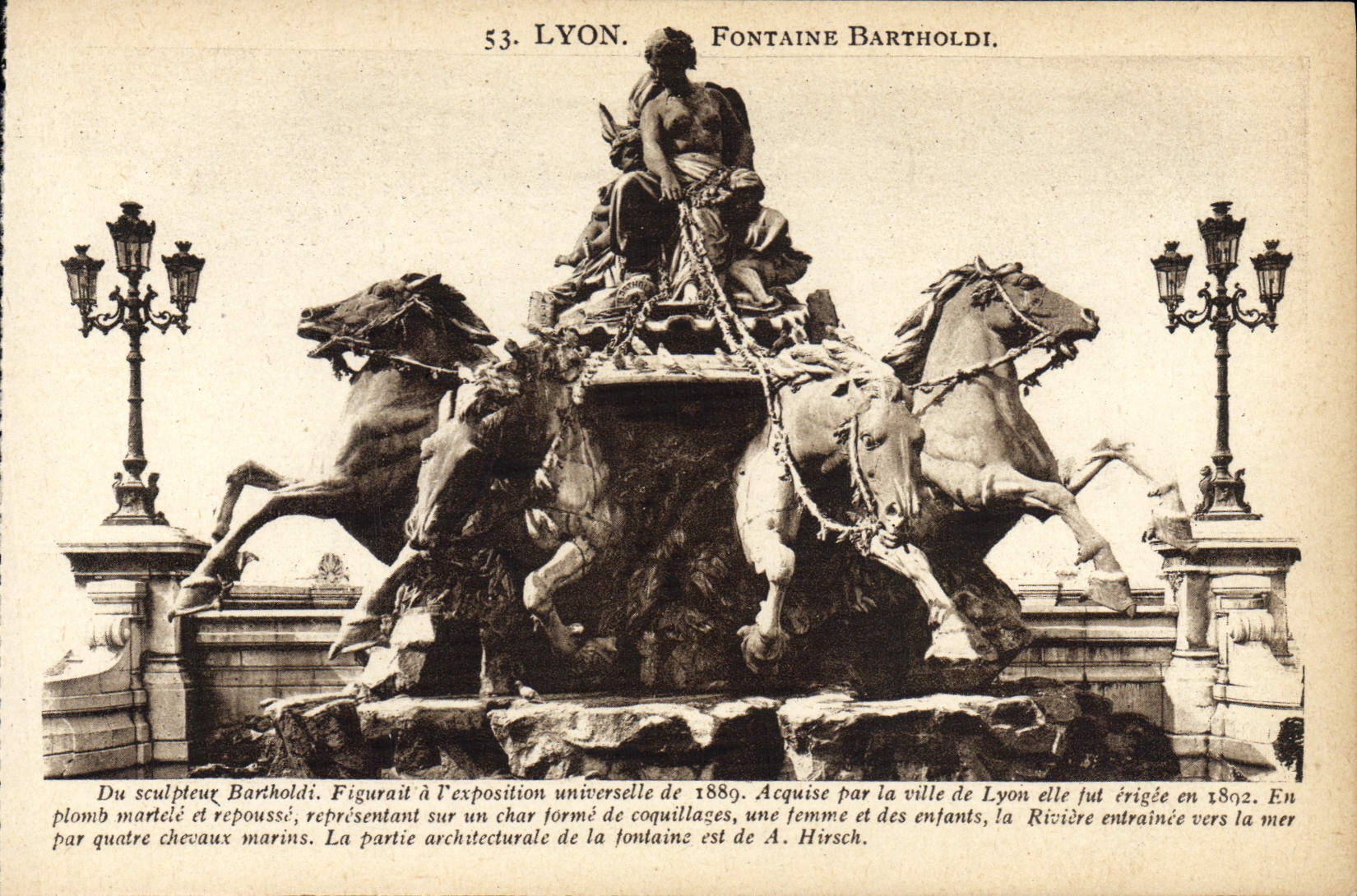 CPA Lyon Fontaine Bartholdi