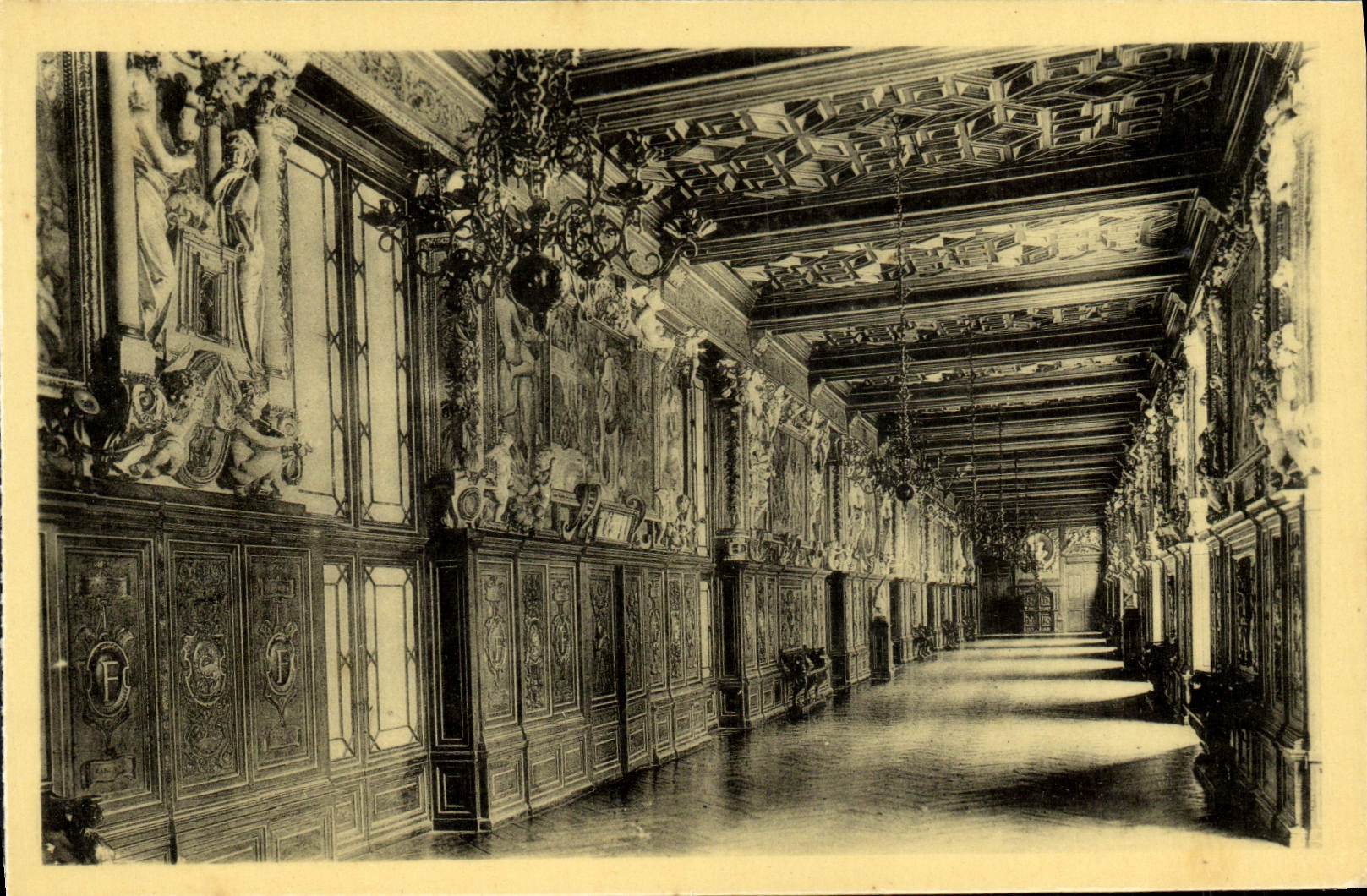 CPA Chateau De Fontainebleau Galerie Francois 1er