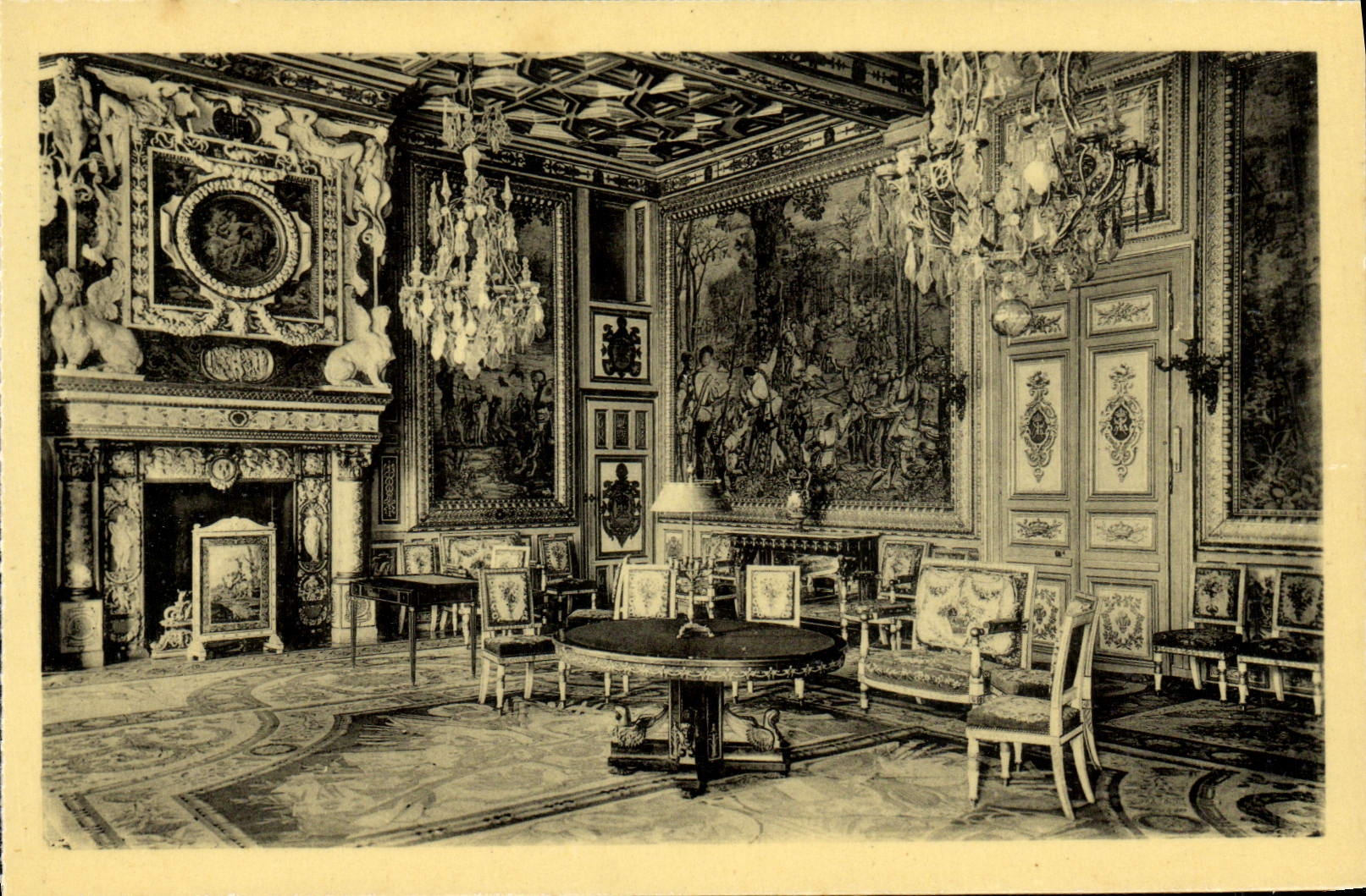 CPA Chateau De Fontainebleau Salon Francois 1er