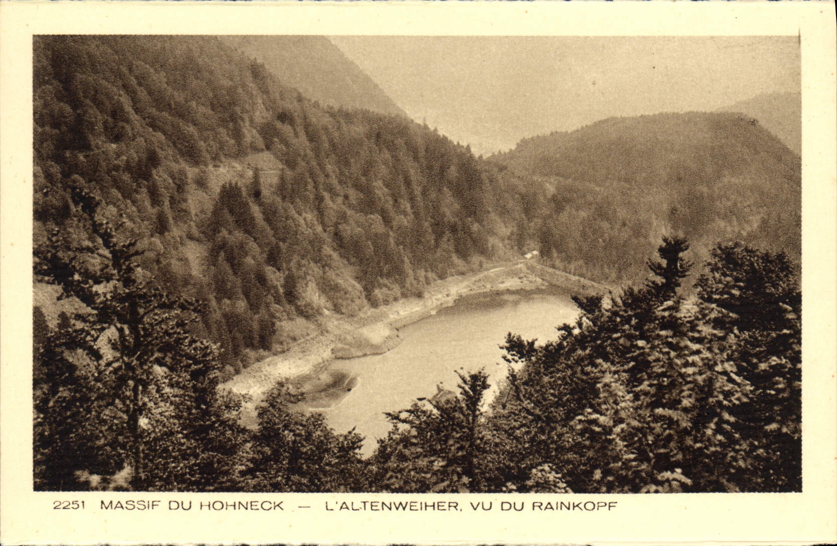 VINTAGE POSTCARD Massive Of Hohneck Altenweiher Seen Of Rainkopf