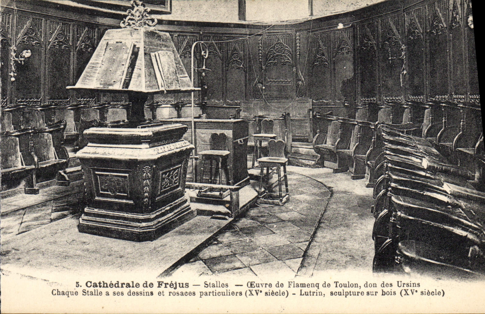 CPA Cathedrale De Frejus Stalles Oeuvre de Flamenq de Toulon