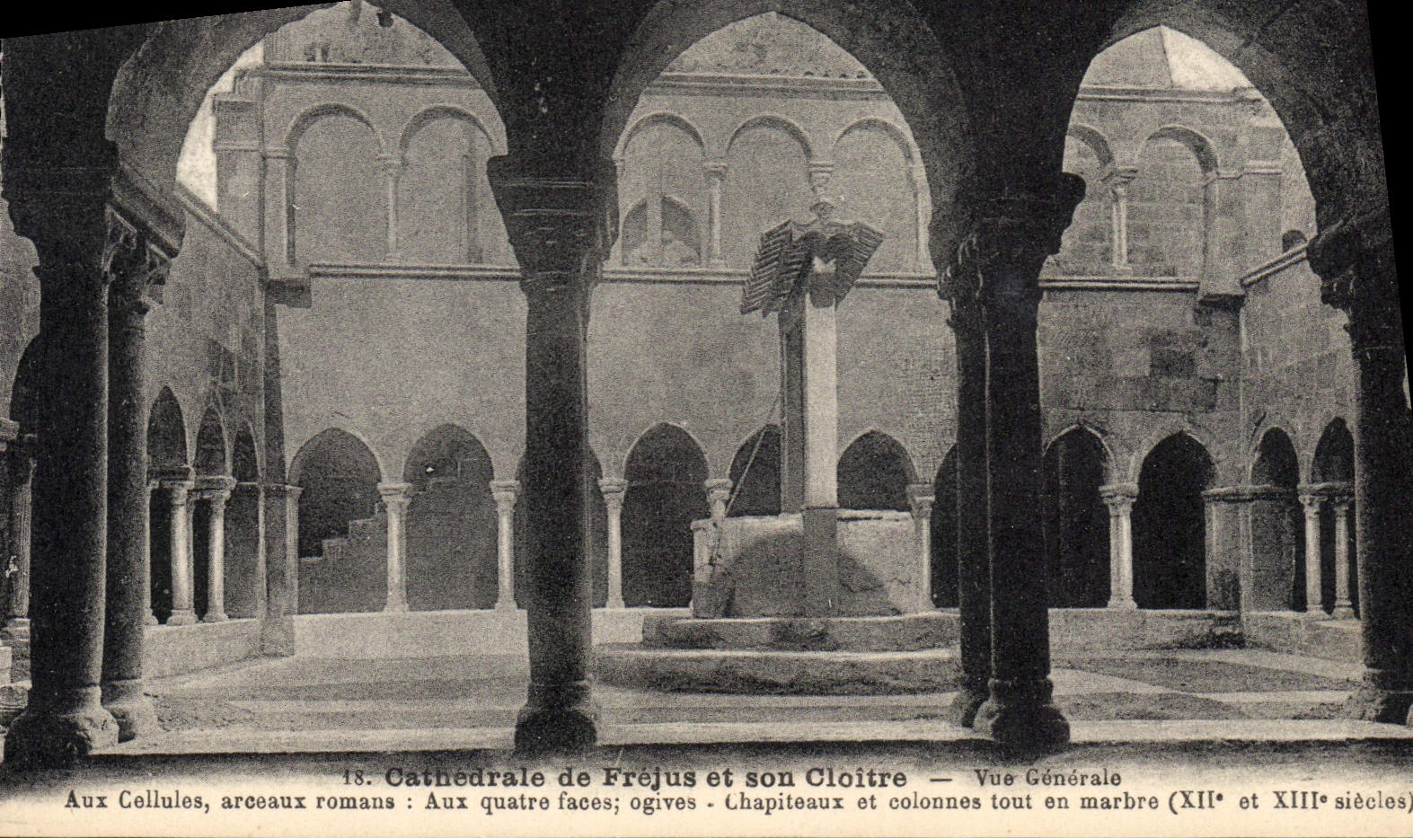 VINTAGE POSTCARD Cathedral Of Frejus View