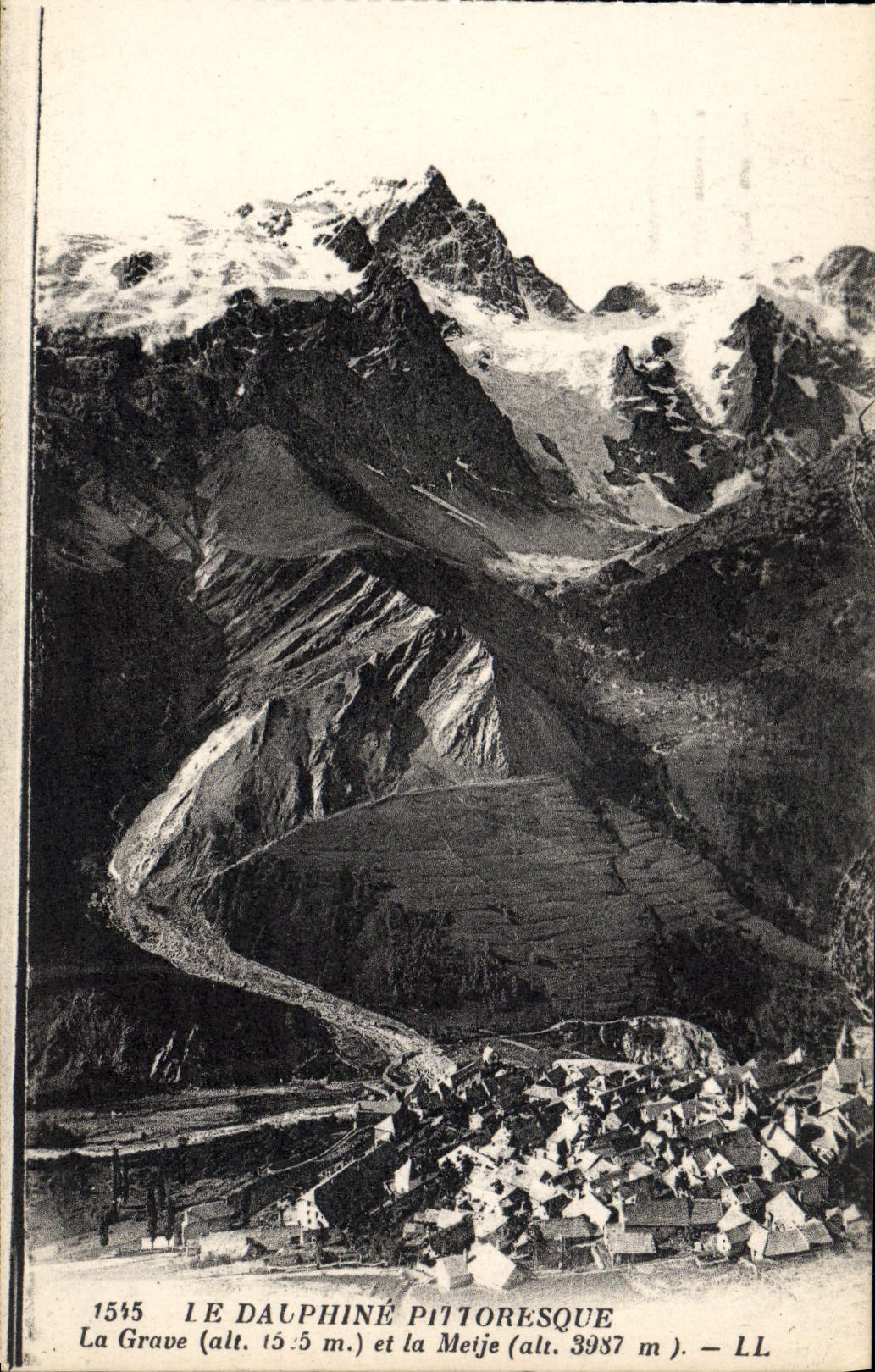 VINTAGE POSTCARD Dauphine Picturesque Low register and Meije