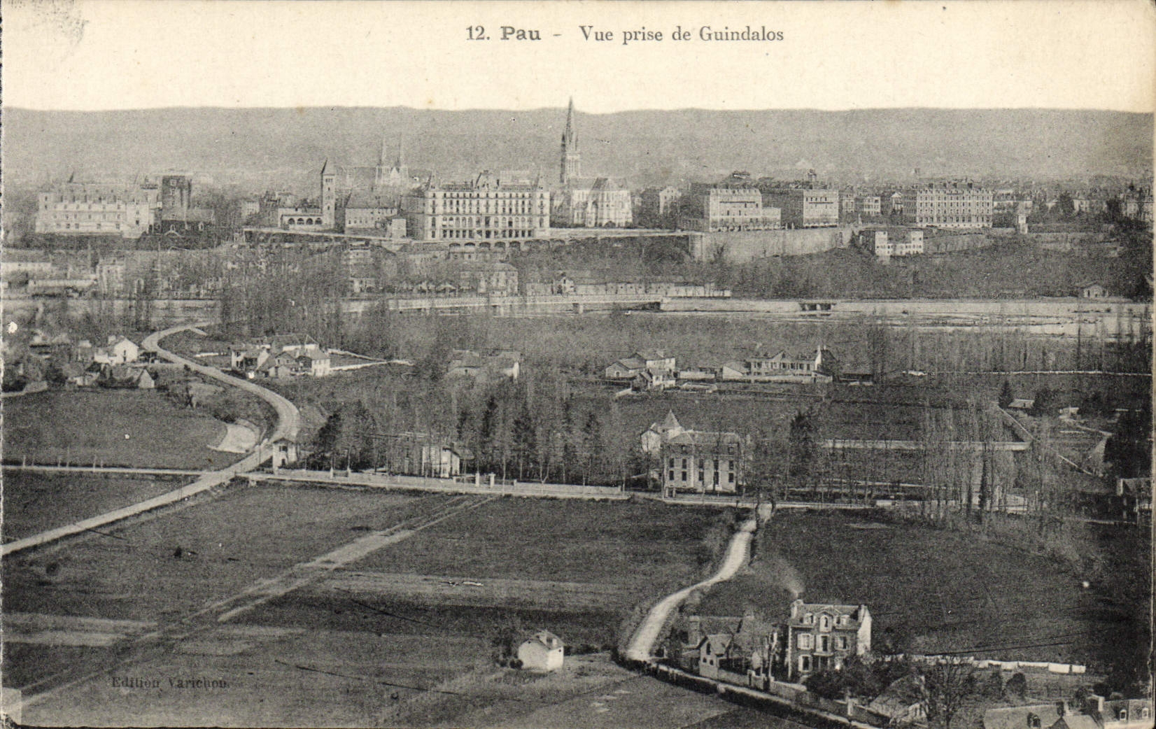 POSTAL Pau vista De Guindalos de la VENDIMIA