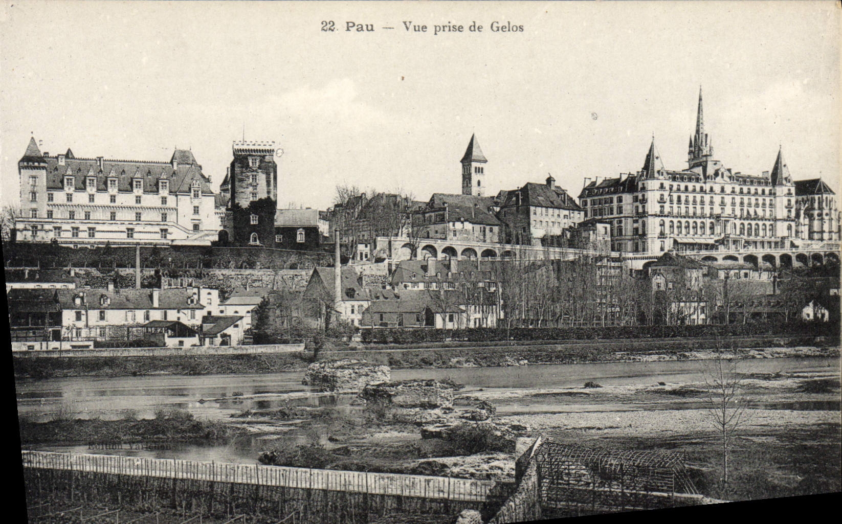 POSTAL Pau de la VENDIMIA vista de Gelos