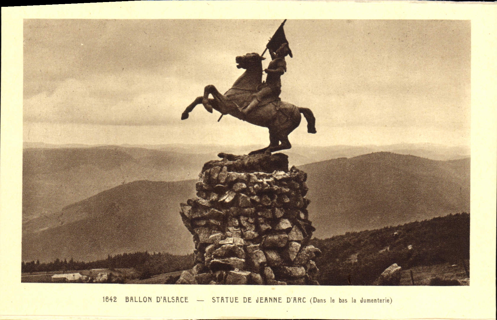 VINTAGE POSTCARD Ballon Of Alsace Rules Of Jeanne D' Arc