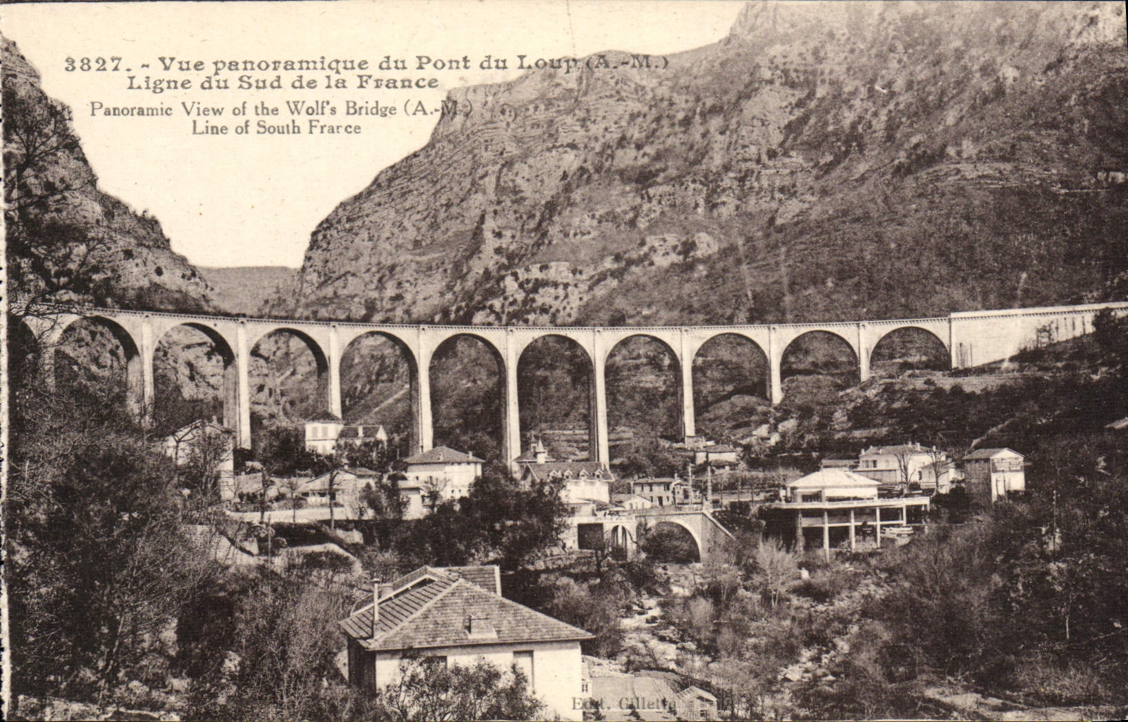 CPA Vue Panoramique Du Pont du Loup Ligne du Sud de la France 