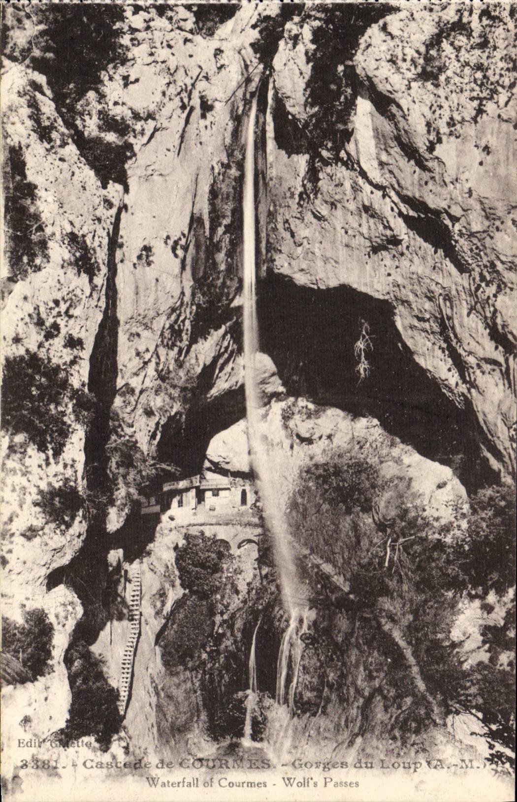 CPA Gorges du Loup Cascade de Courmes 