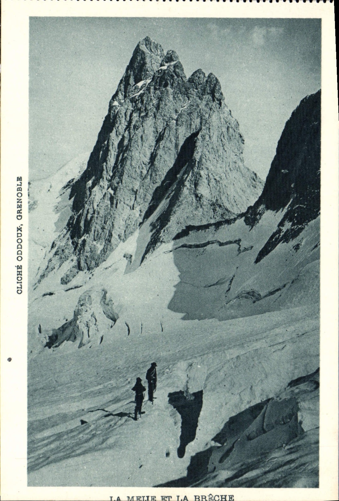 VINTAGE POSTCARD Meije and the breach