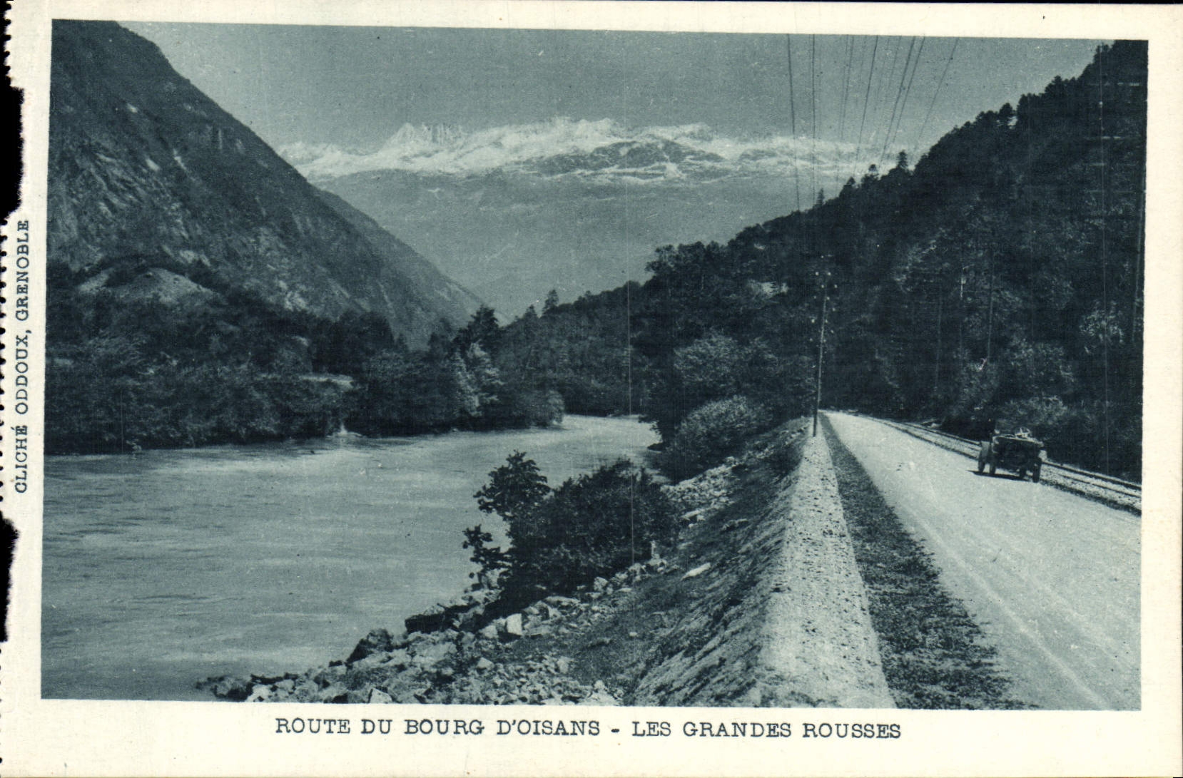 CPA Route Du Bourg d'Oisans Les grandes rousses