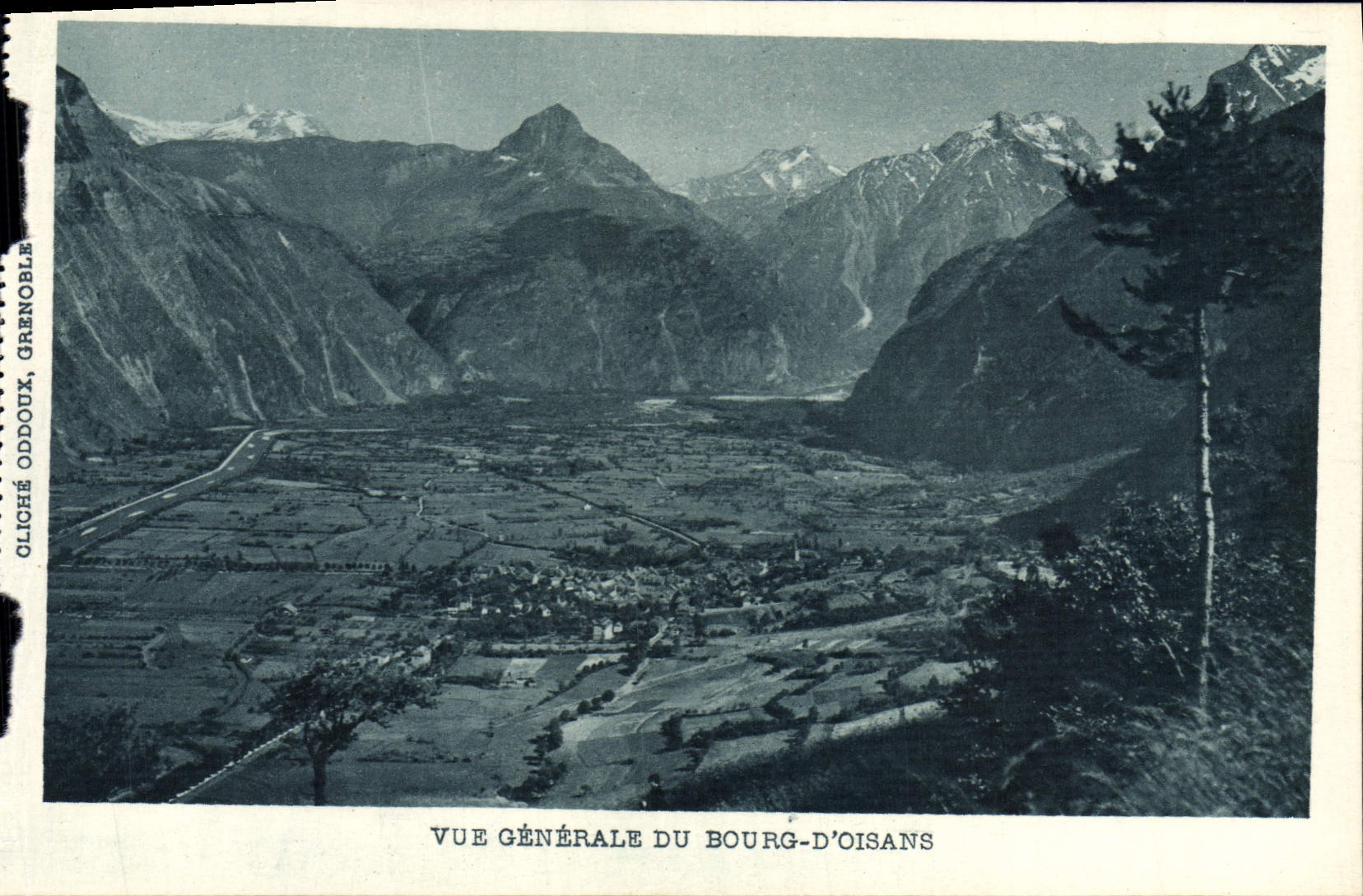 VINTAGE POSTCARD View of the Borough of Oisans
