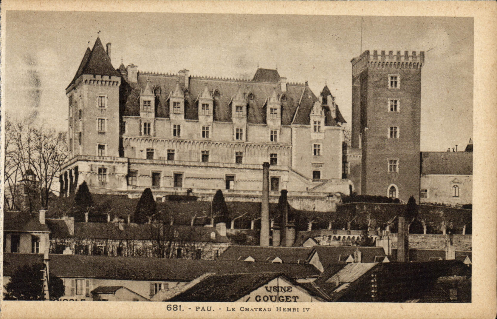 CPA Pau Le Chateau Henri IV
