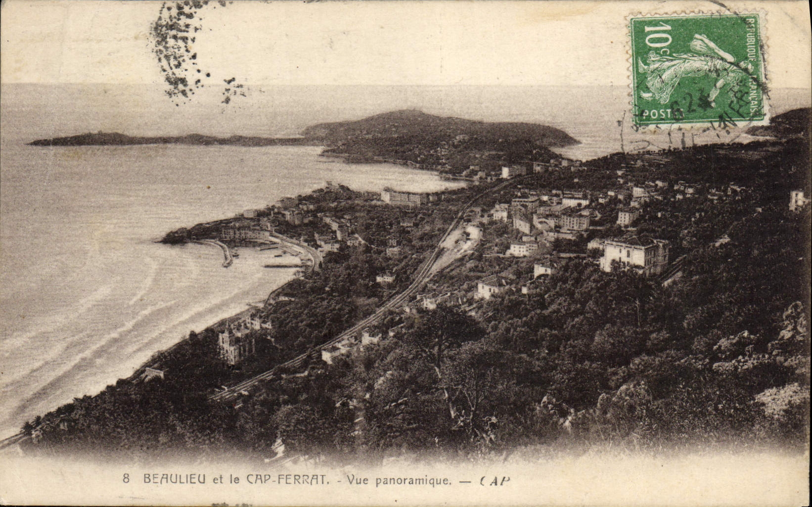 CPA Beaulieu Et Le Cap Ferrat Vue Panoramique